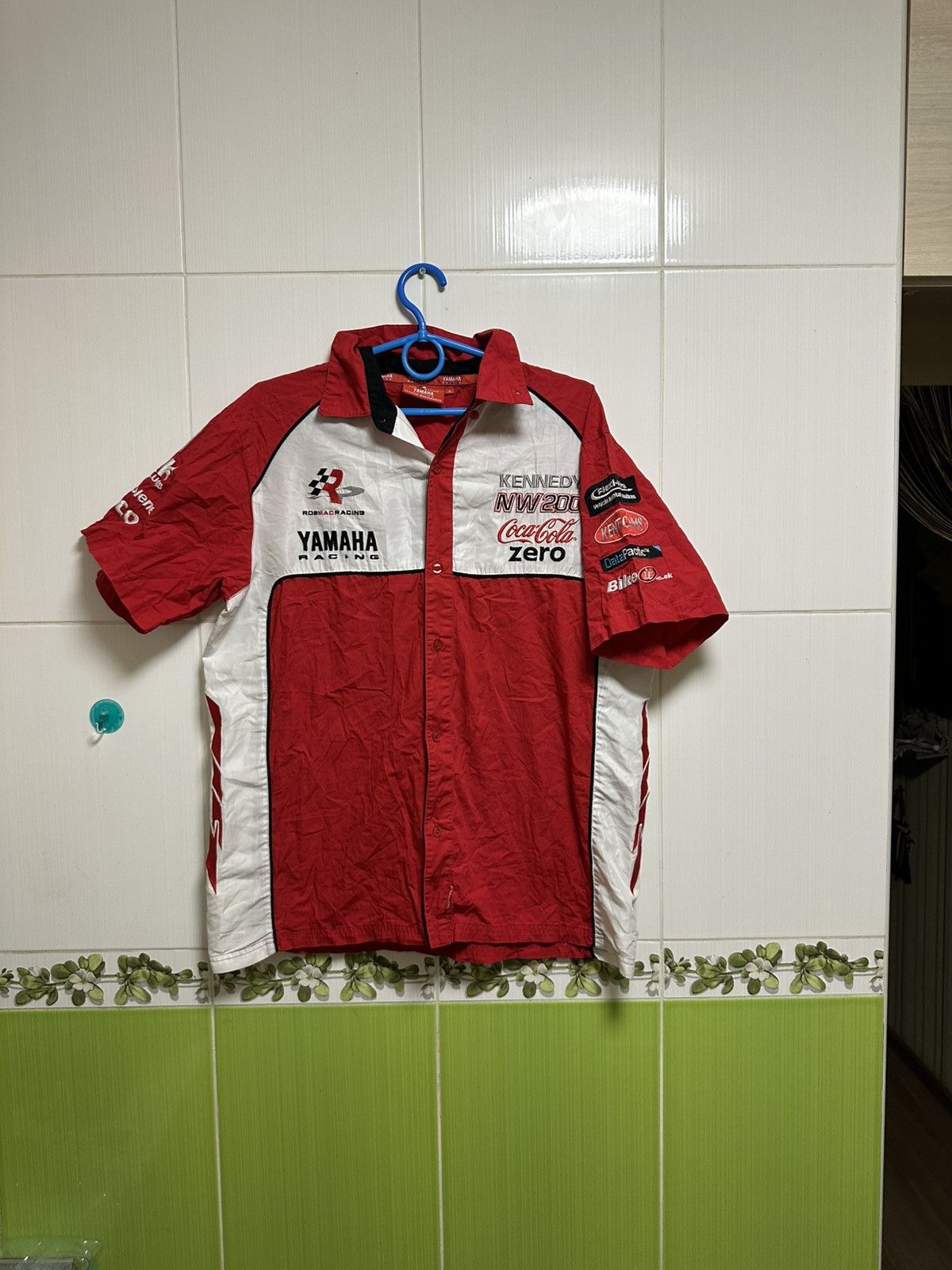Yamaha Yamaha Red Moto Racing Rob McElnea Version North West 200 Size US S / EU 44-46 / 1 - 1 Thumbnail