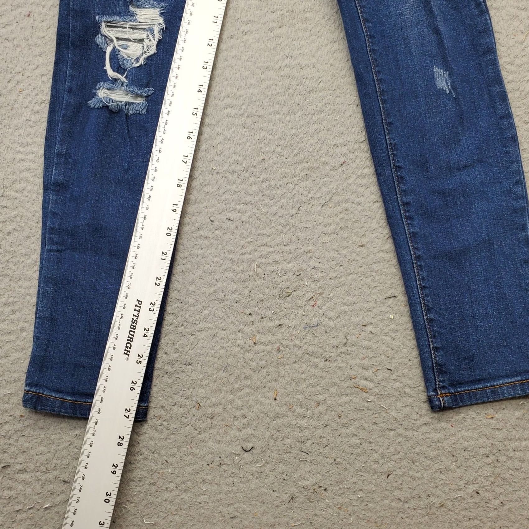 Vintage WAX JEAN Women Blue Denim Cotton Straight Leg Jeans 5-Pocket Dark Wash 5 Size 5 Womens SL Regular Pocket Design Size 27" / US 4 / IT 40 - 4 Thumbnail