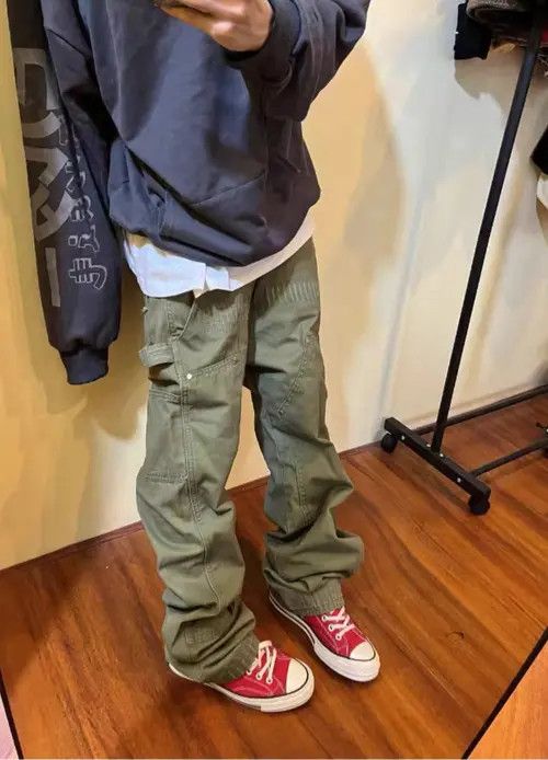 VIBE Distressed double-knee lumberjack cargo trousers Size US 30 / EU 46 - 1 Preview