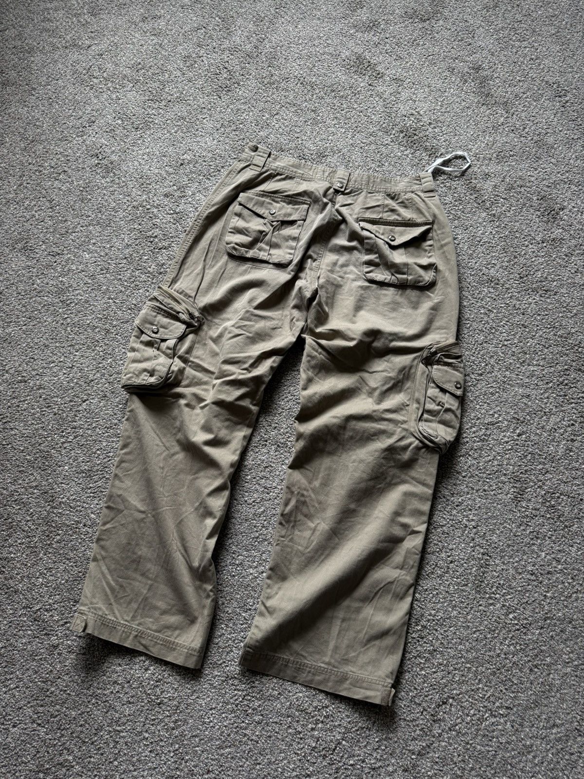 Vintage Vintage Tactical Cargo Pants Khaki Multi Pocket Military Size US 35 - 8 Thumbnail