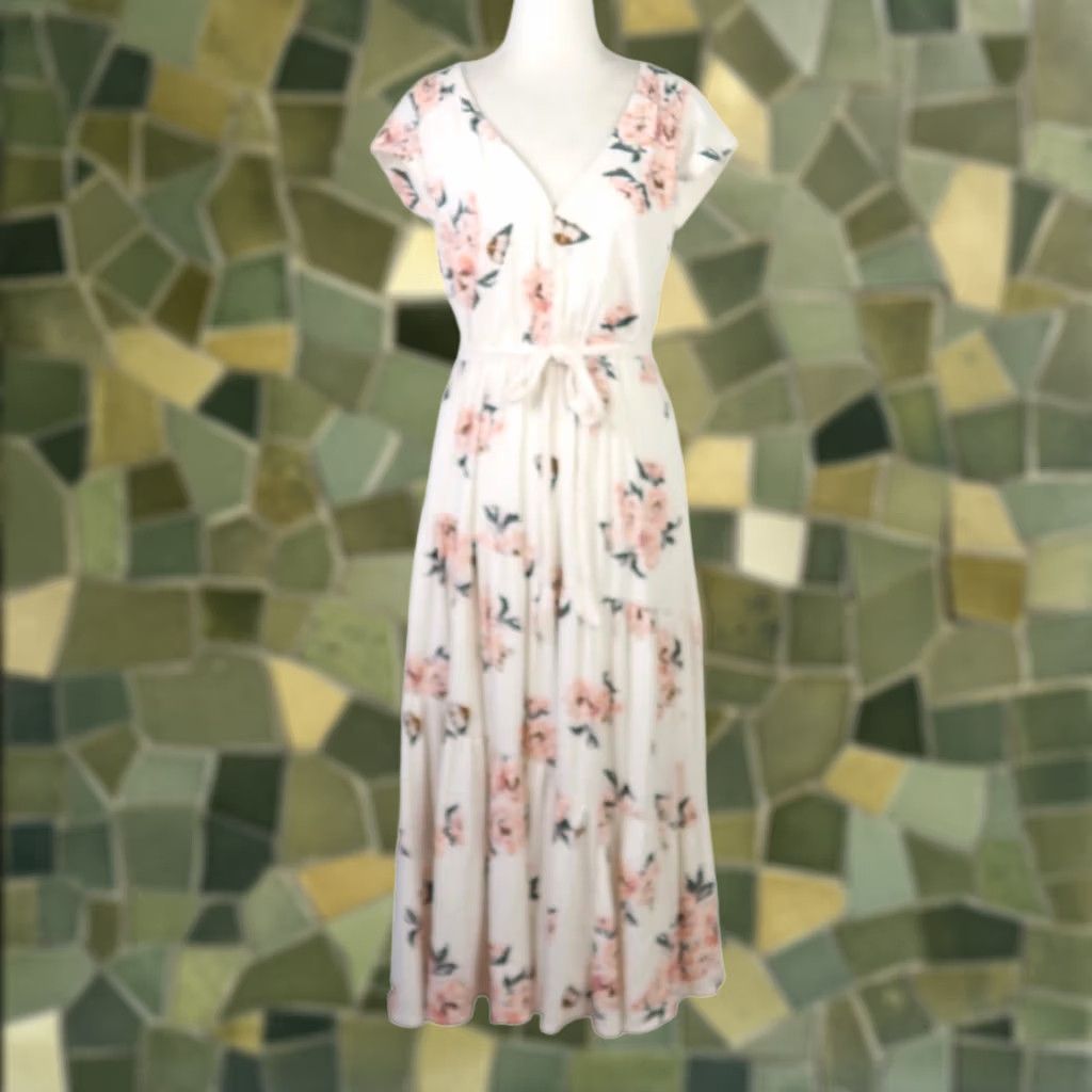 Free People Free People All I Got cream and pink floral print maxi dress 2 Size XS / US 0-2 / IT 36-38 - 1 Thumbnail