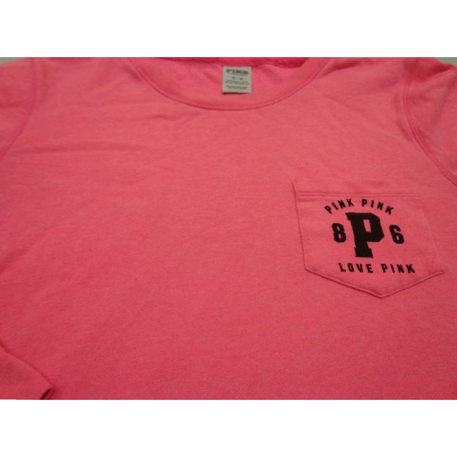Victoria's Secret Victoria's Secret PINK Sweatshirt Pocket Size M Regular Womens Cotton Blend Zip Pullover Pink 60% Cotton 40% Polyester Gym & Training Size M / US 6-8 / IT 42-44 - 2 Thumbnail