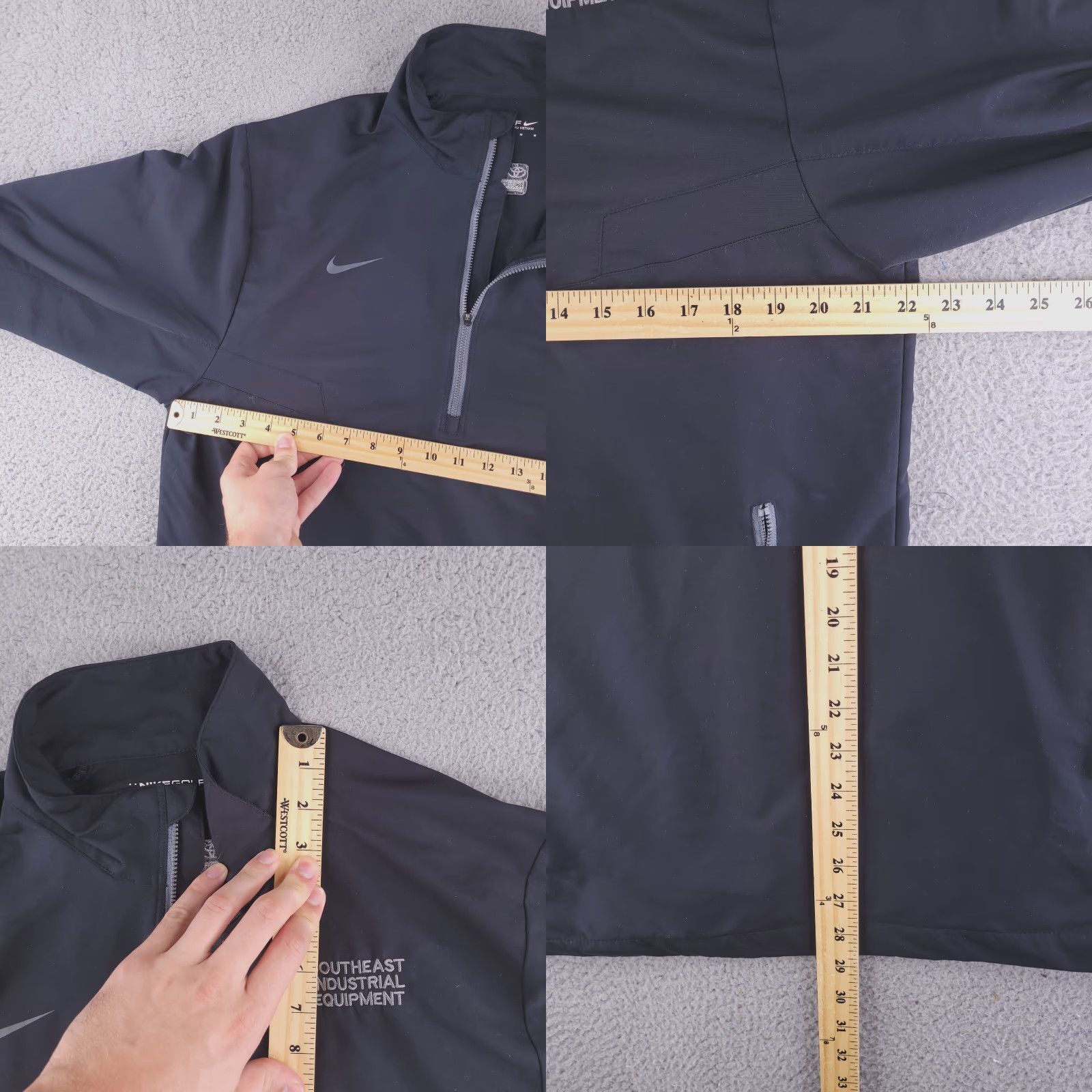 Nike Nike Jacket Mens M Black Golf Windbreaker Dri-Fit Pullover/Performance Outer Shell Polyester Logoed Activewear Size US M / EU 48-50 / 2 - 8 Thumbnail