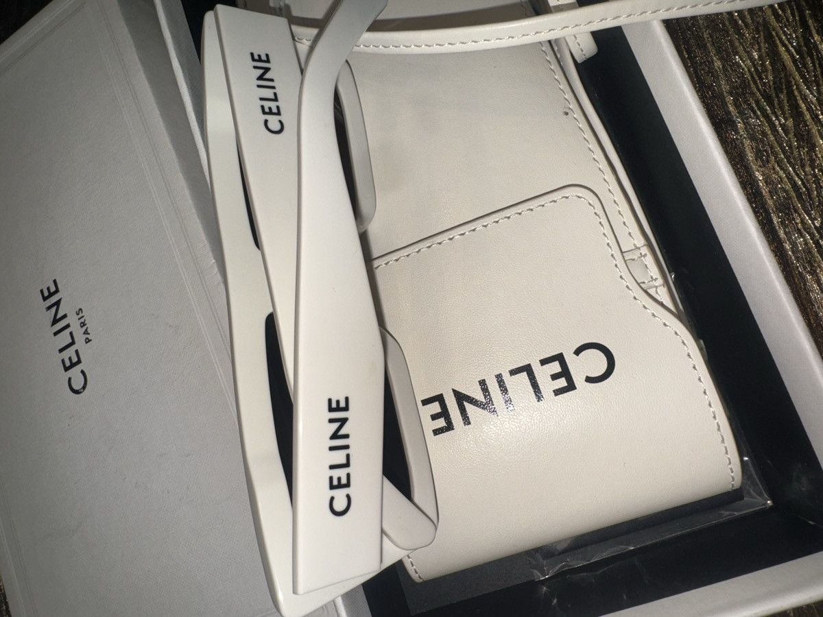 Celine CELINE by Hedi Slimane white Sunglasses with Pouch Size ONE SIZE - 2 Thumbnail