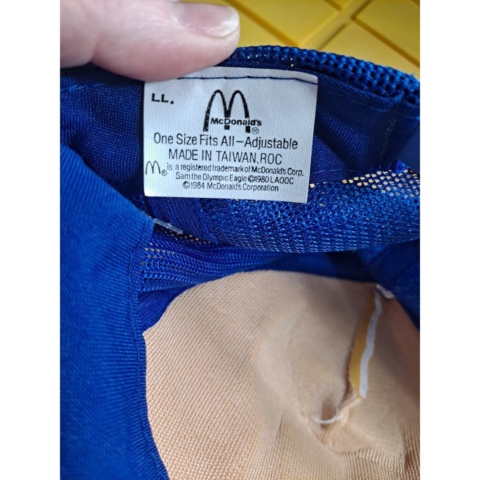 Other McDonald's Olympic Eagle Hat 1984 LA Olympics Adjustable Mes Size ONE SIZE - 6 Thumbnail