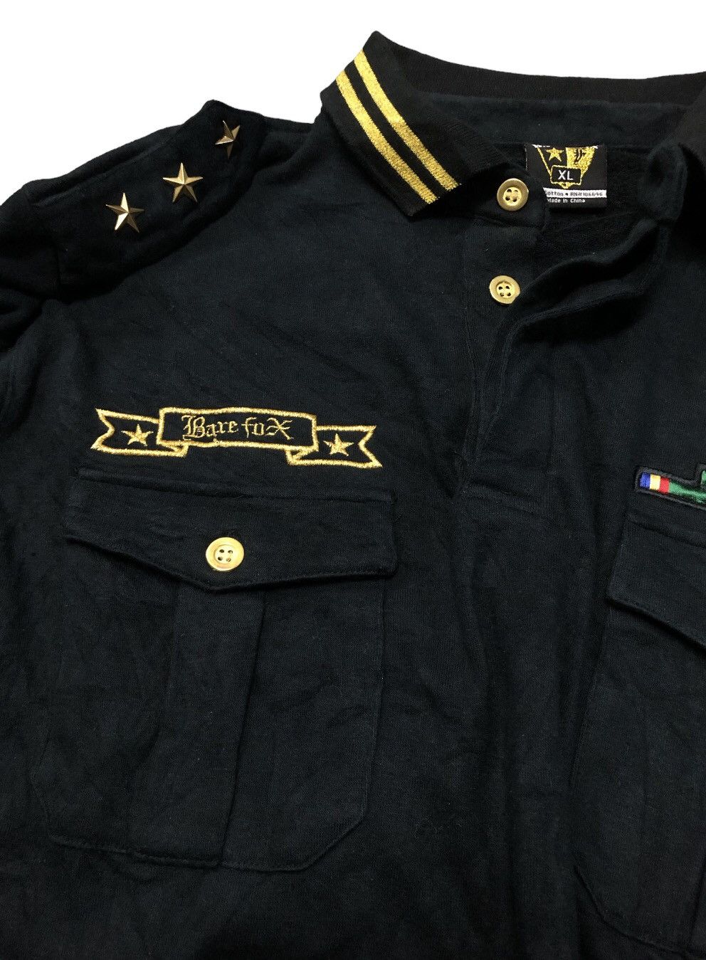 Other Bare Fox Air Force Polo Tee Long Sleeve Shirt Size US XL / EU 56 / 4 - 16 Thumbnail