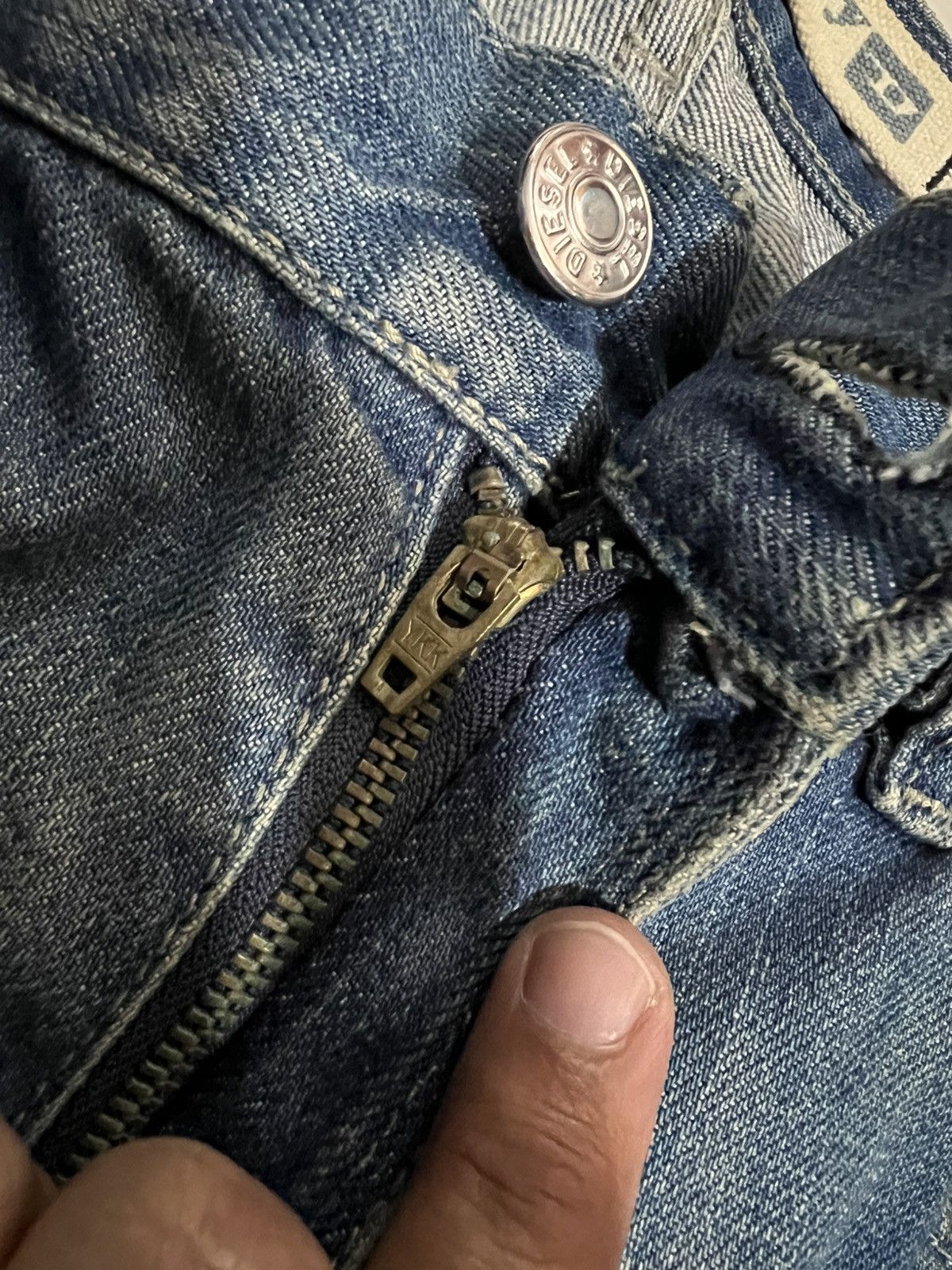 Japanese Brand 🌈Vintage Diesel Industry Distress Mud Wash Bootcut Jean Size US 34 / EU 50 - 12 Thumbnail