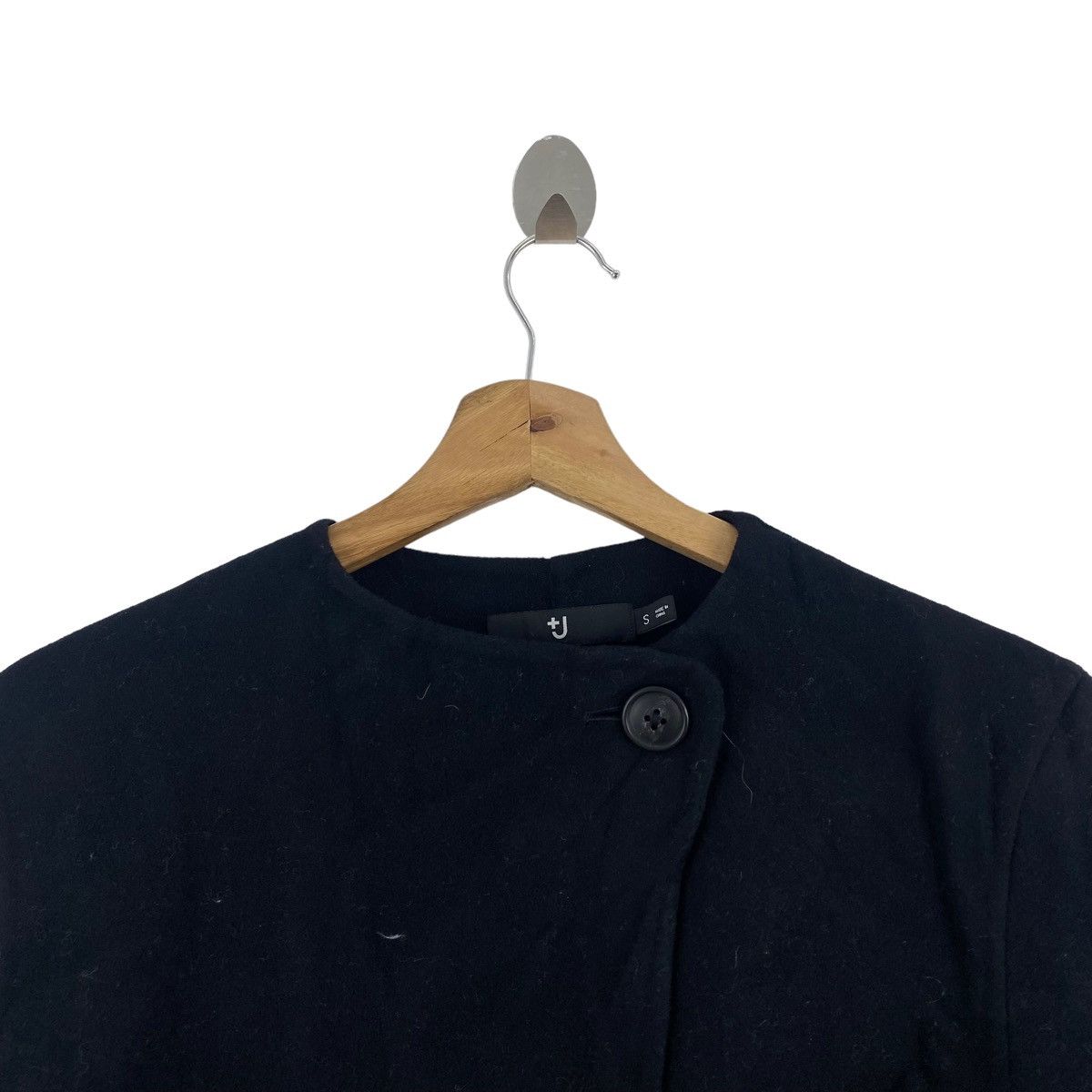 Jil Sander Vintage +J UNIQLO x Jil Sander Plain Black Jacket Size S / US 4 / IT 40 - 2 Thumbnail