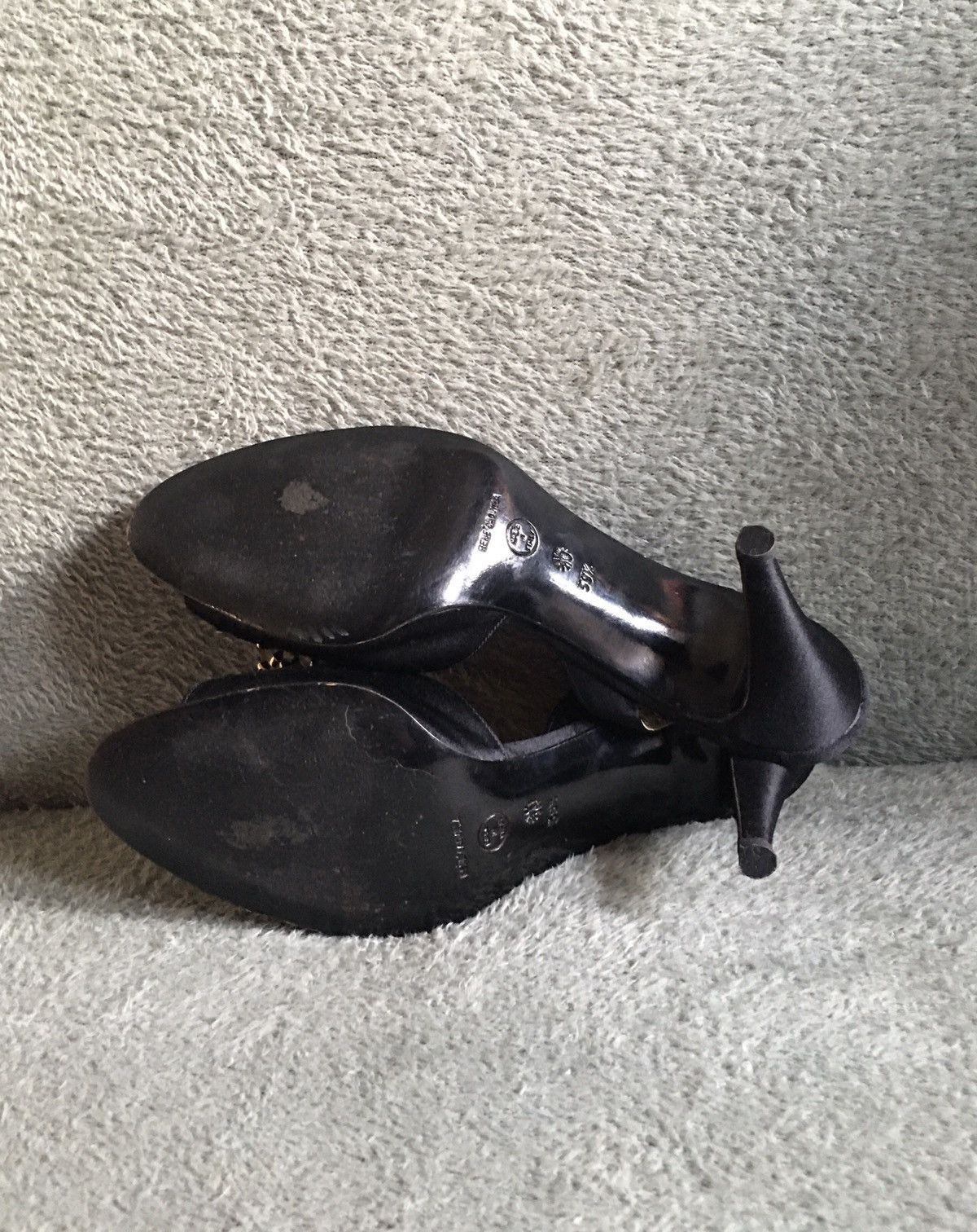 Rene Caovilla Rene Caovilla Jeweled Vintage Satin Slingback Heels EU 39.5 Size US 9.5 / IT 39.5 - 11 Thumbnail