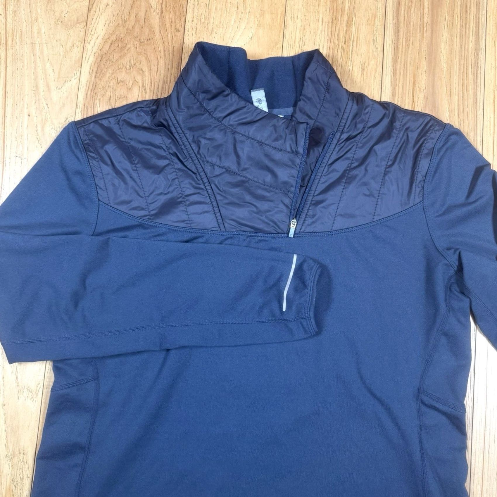 Mountain Hardwear Mountain Hardwear 1/4 Zip 32 Degree Pullover Sweater Womens Large Navy Blue Run Hiking Activewear Ladies L Blue Size L / US 10 / IT 46 - 3 Thumbnail