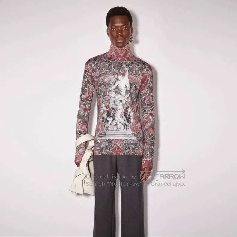 Acne Studios Acne Studios All-Over Printed High-Neck Long Sleeve T-Shir Size US M / EU 48-50 / 2 - 5 Thumbnail