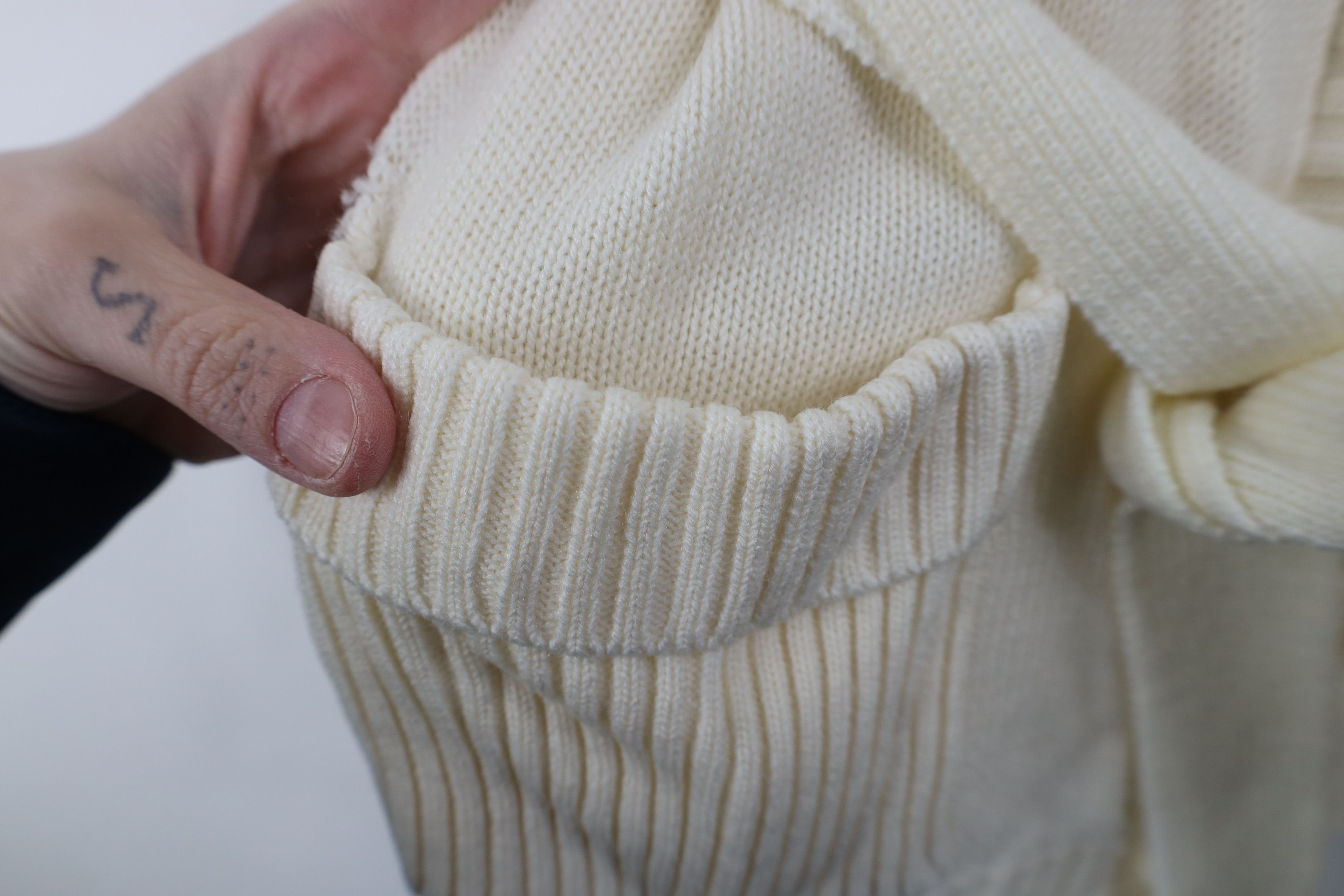 Vintage Vintage 70s Streetwear Belted Knit Shawl Cardigan Sweater Size M / US 6-8 / IT 42-44 - 5 Thumbnail