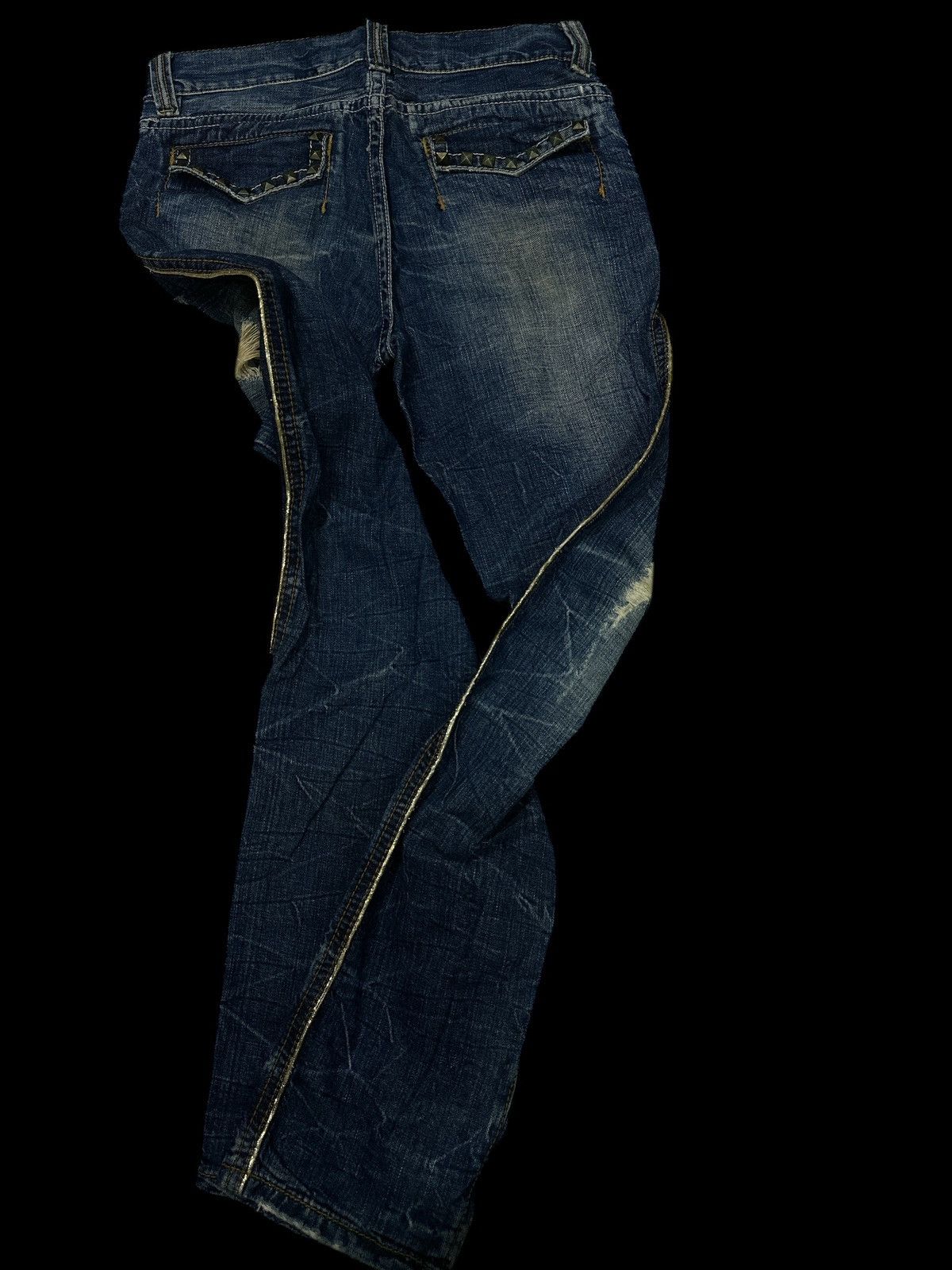 Japanese Brand Studed Denim BlueWashed 💥 Size US 34 / EU 50 - 7 Thumbnail