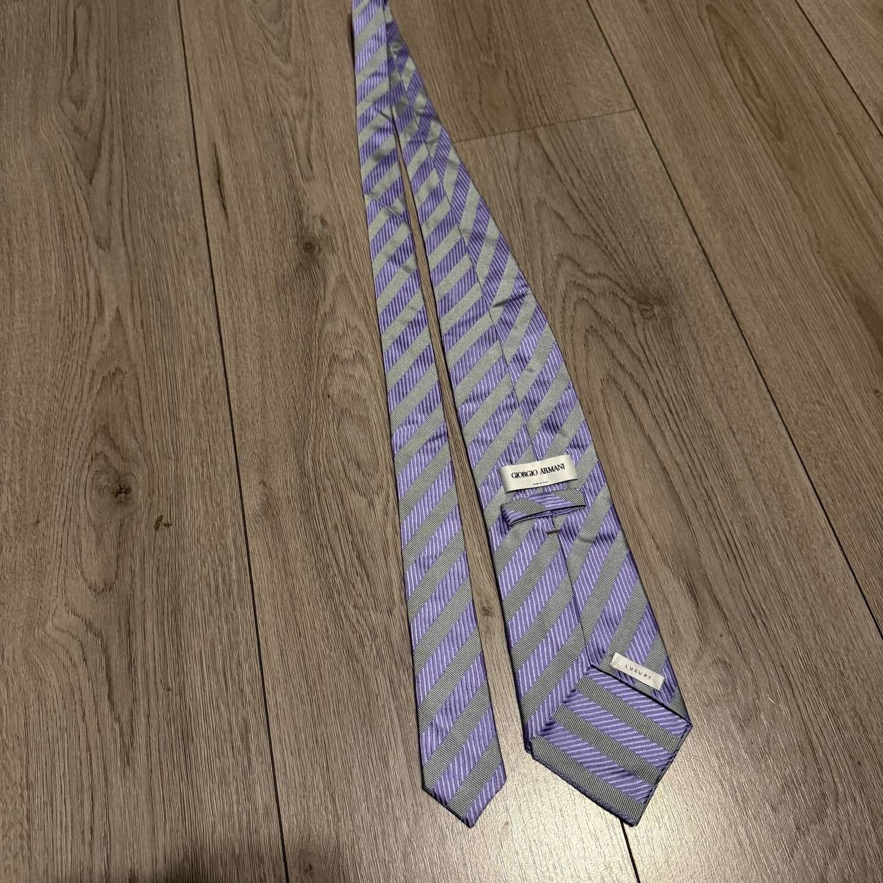 Giorgio Armani giorgio armani tie silk mens striped Size ONE SIZE - 2 Thumbnail