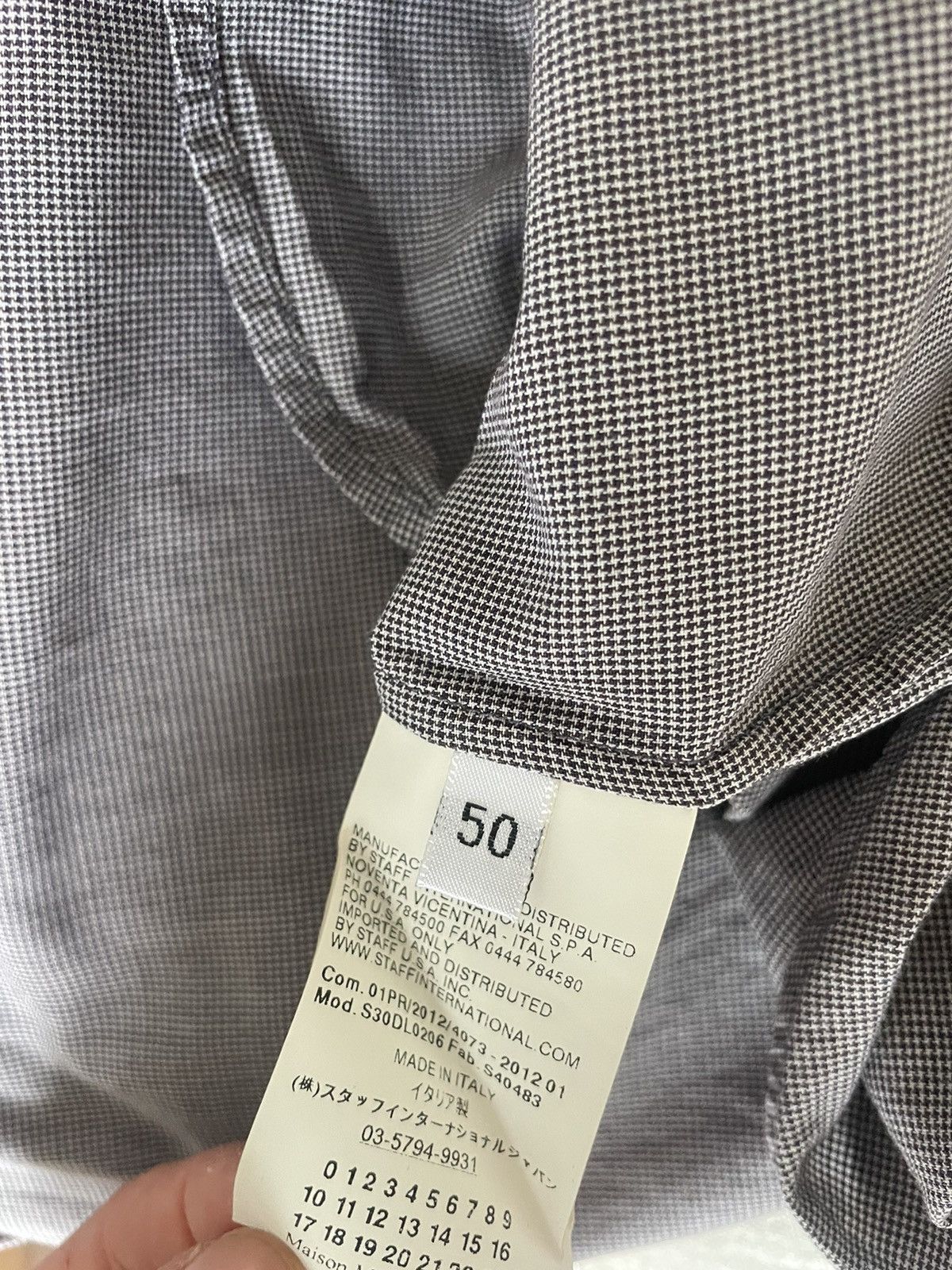 Maison Margiela Martin Margiela Vintage Grey Printed Cotton shirt. Size 50 Size US M / EU 48-50 / 2 - 6 Thumbnail