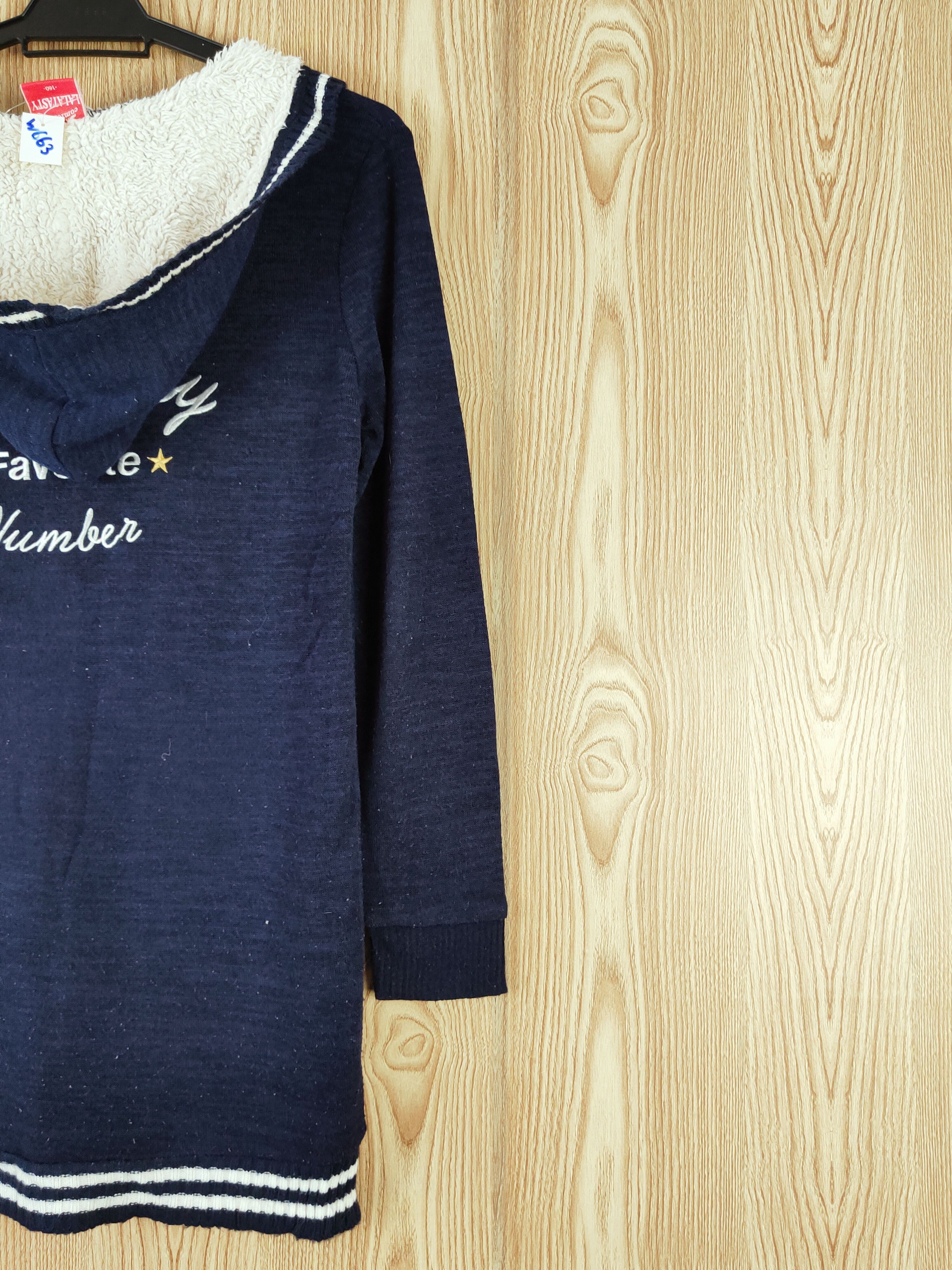Homespun Knitwear × Vintage Lalatasty Navy Hoodie Knitwear Cardigan #W663 Size S / US 4 / IT 40 - 12 Thumbnail