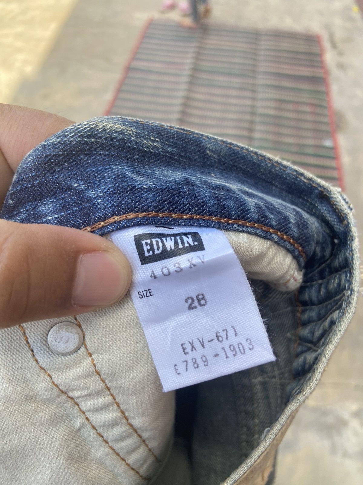 Edwin Edwin XV Repaired Distressed Denim Jeans Size US 31 - 9 Thumbnail
