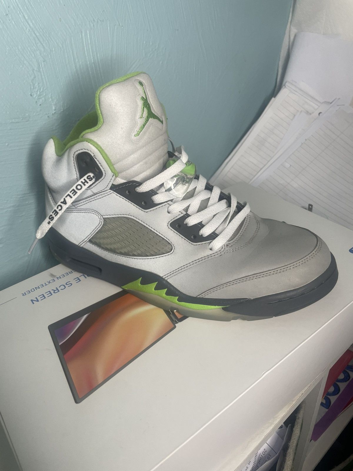Jordan Brand × Nike Jordan 5 Green Bean Size US 11 / EU 44 - 8 Thumbnail