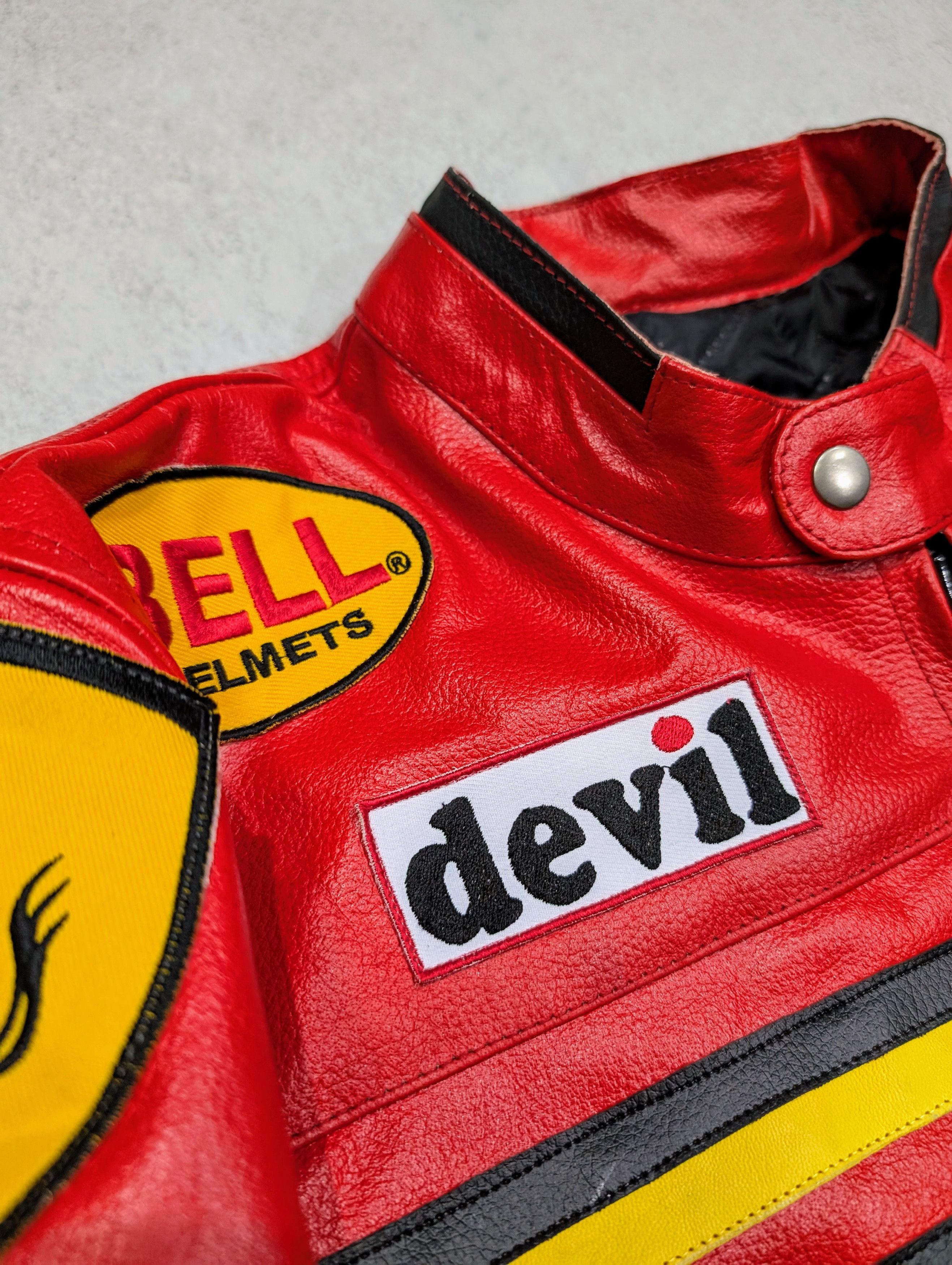 Vintage 🔥Vintage Ferrari Racing Leather Jacket 100% genuine leather Size M / US 6-8 / IT 42-44 - 5 Thumbnail