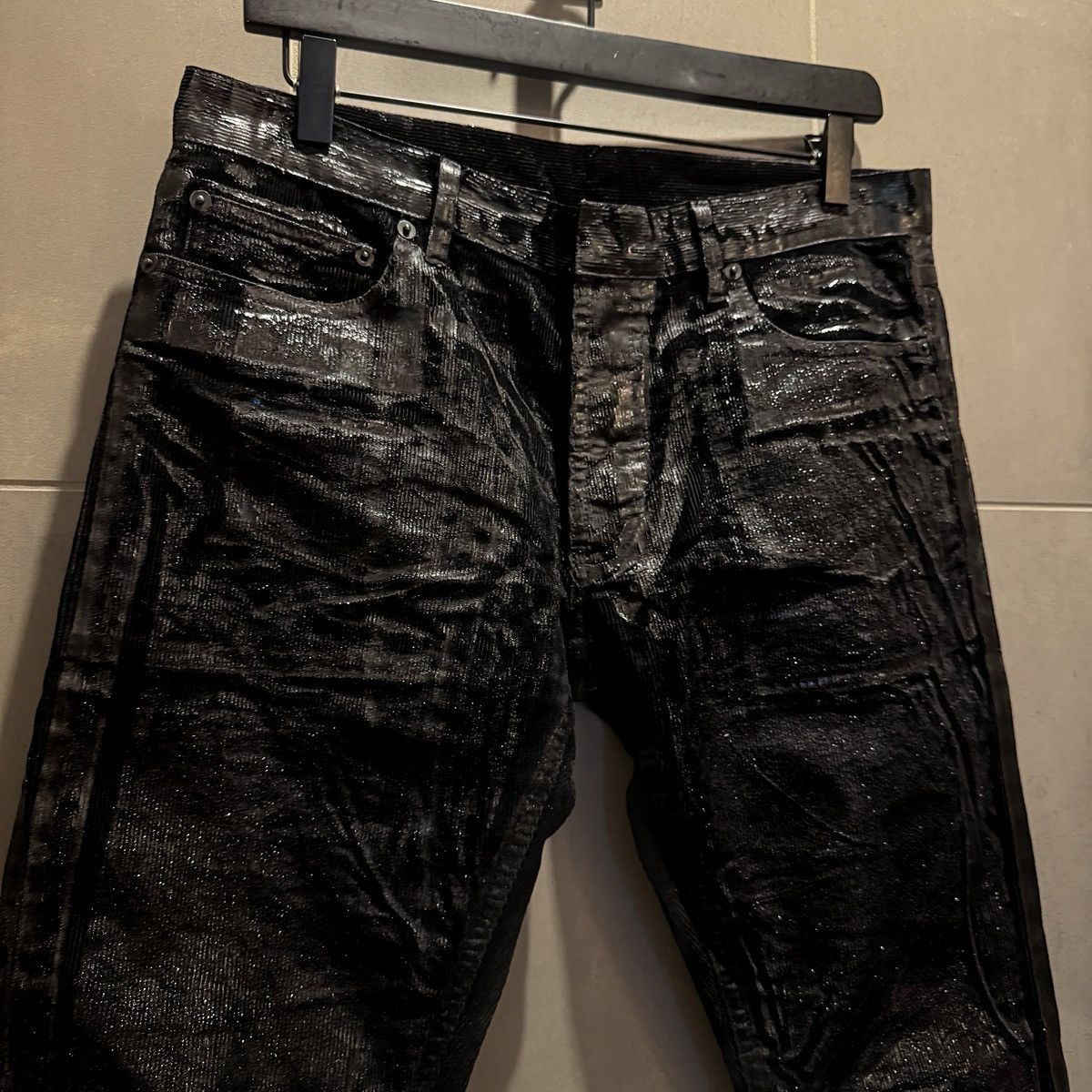 Dior Runway Dior Homme 03AW Corduroy Luster Coated Pants Size US 31 - 2 Thumbnail