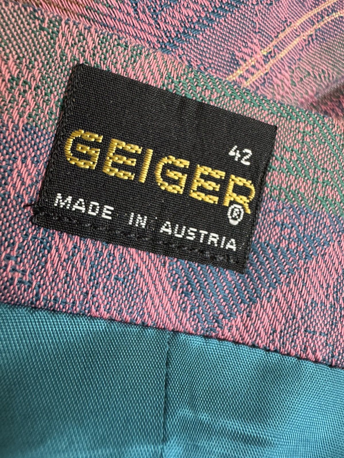 Vintage Geiger Austria skirt 42 M Actez pink boho midi European wool Size 30" / US 8 / IT 44 - 3 Thumbnail