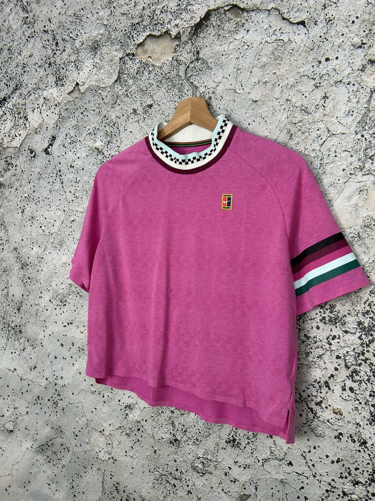 Nike Nike Tennis Court Pink Tee Sportswear Streetwear Swoosh Size M / US 6-8 / IT 42-44 - 2 Thumbnail
