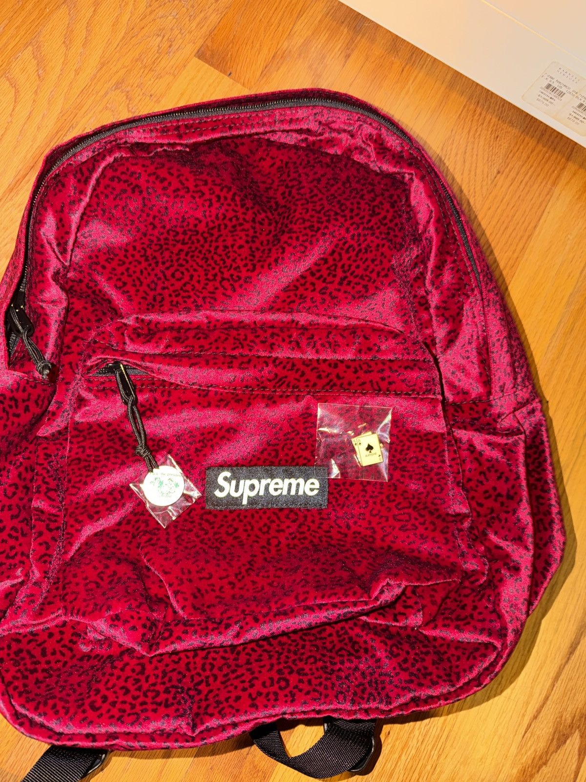 Supreme Supreme Velvet Backpack Red Leopard | Grailed