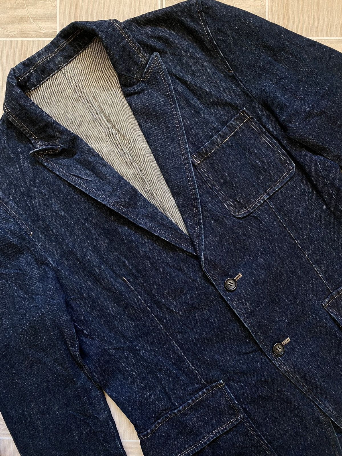 Designer × Patrick Cox Patrick Cox Wannabe Denim Parka Blazer Size US S / EU 44-46 / 1 - 2 Thumbnail