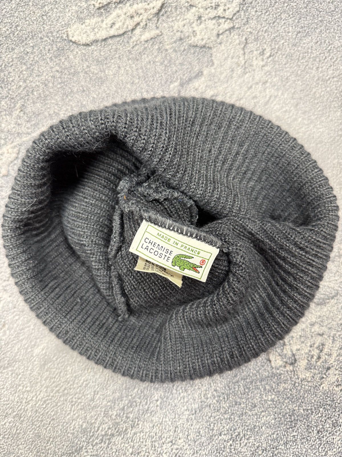 Lacoste Vintage Lacoste Beanie Lambswool Hat Cap 90s Y2K Style USA Size ONE SIZE - 4 Thumbnail