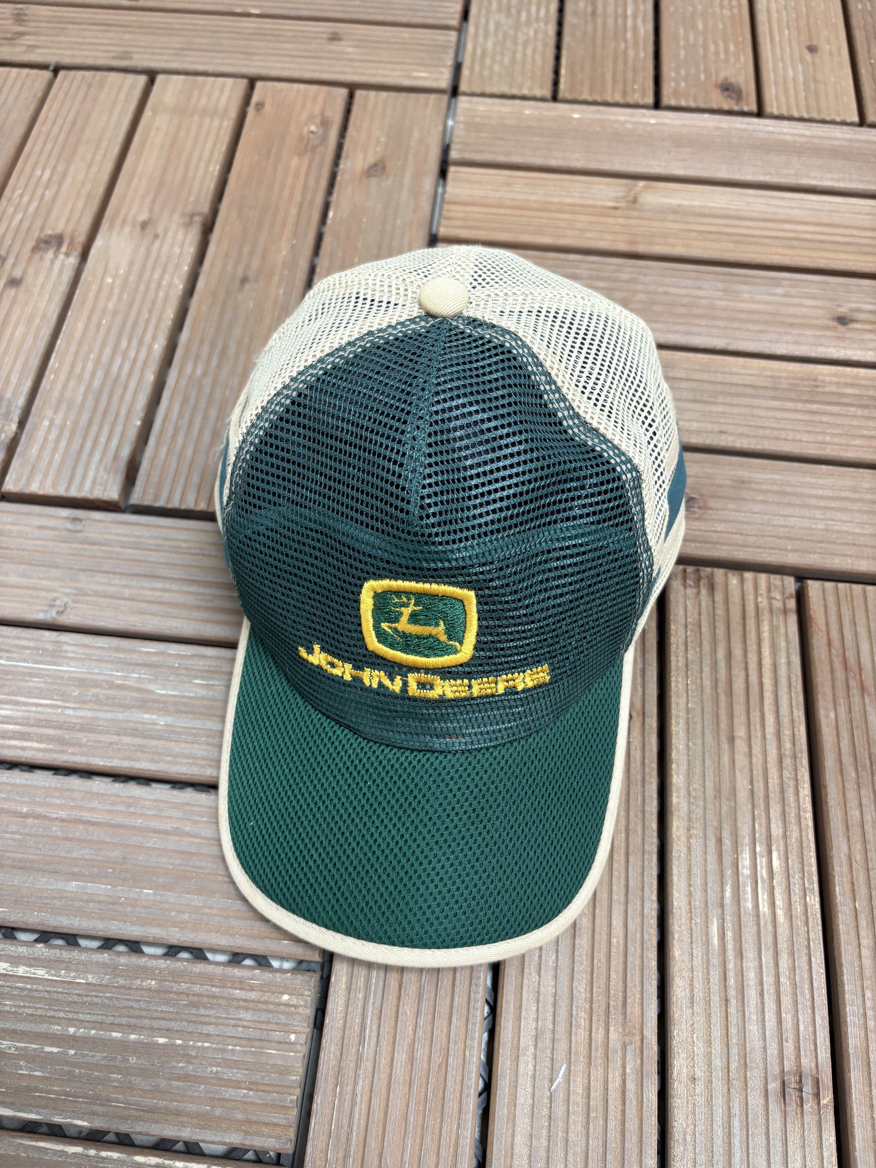 John Deere × Vintage John Deere Embroidered Vintage Green Snap Back Hat Cap Size ONE SIZE - 1 Thumbnail