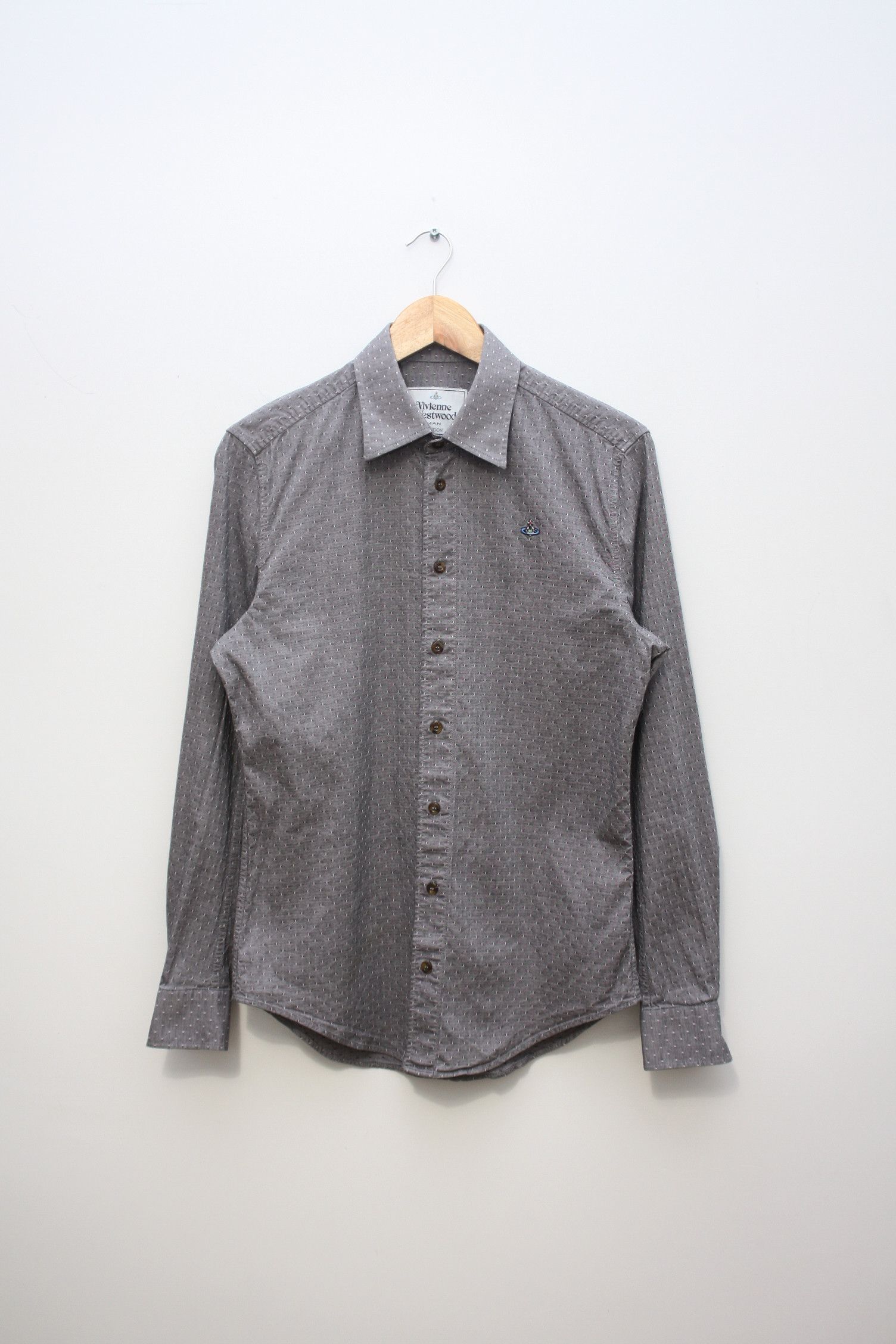 Vivienne Westwood Vivienne Westwood Grey L/S Shirt Men's 46 Size US S / EU 44-46 / 1 - 2 Thumbnail