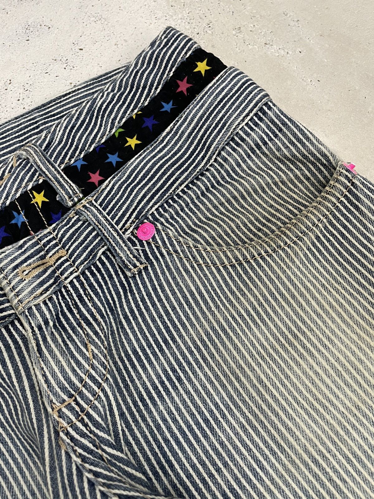 Hysteric Glamour × Japanese Brand Double Waist Distressed Tartan Plaid Star Junya Style Size US 31 - 10 Thumbnail