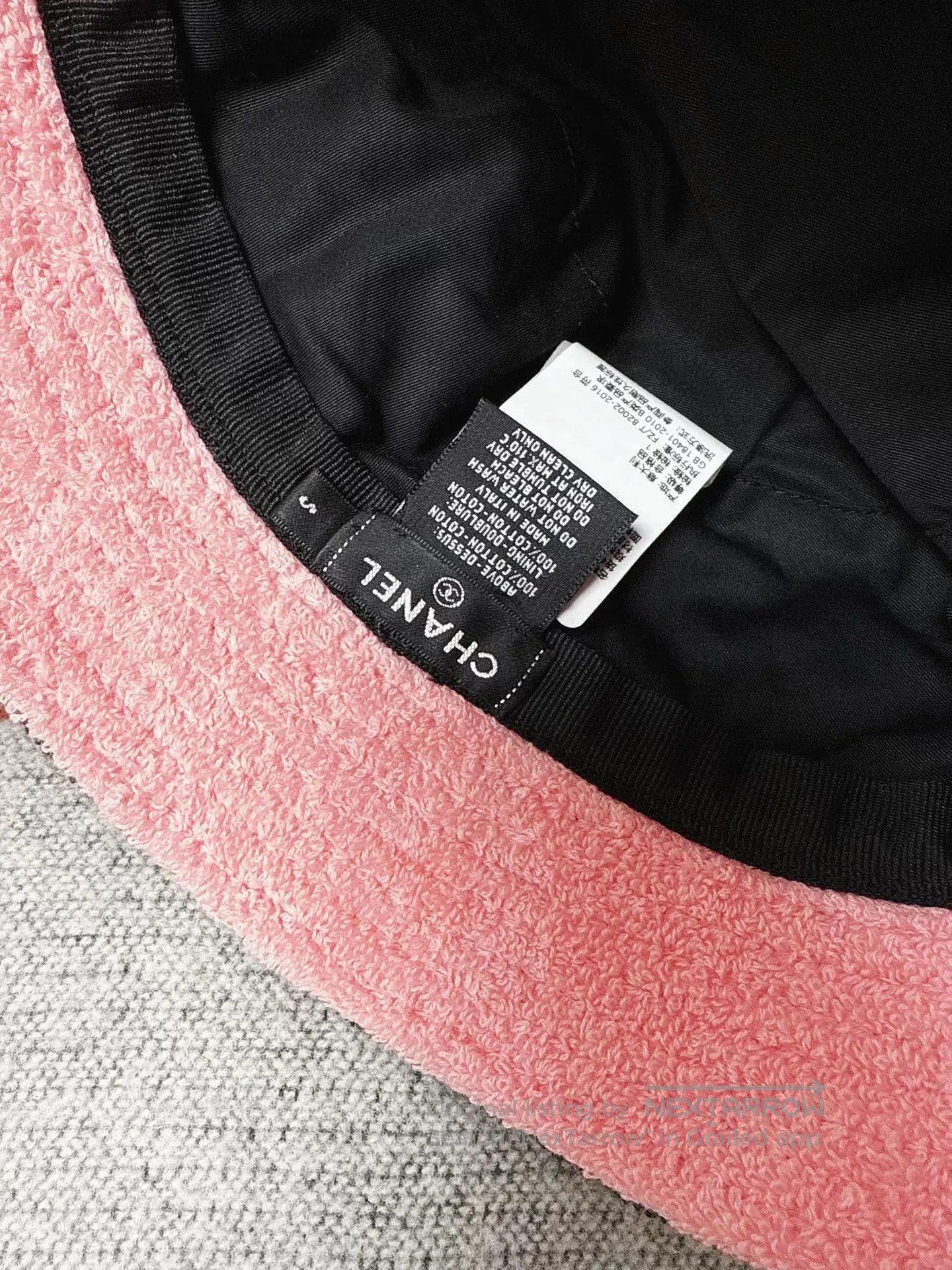 Chanel deep blue pink logo bucket hat. Size ONE SIZE - 5 Thumbnail