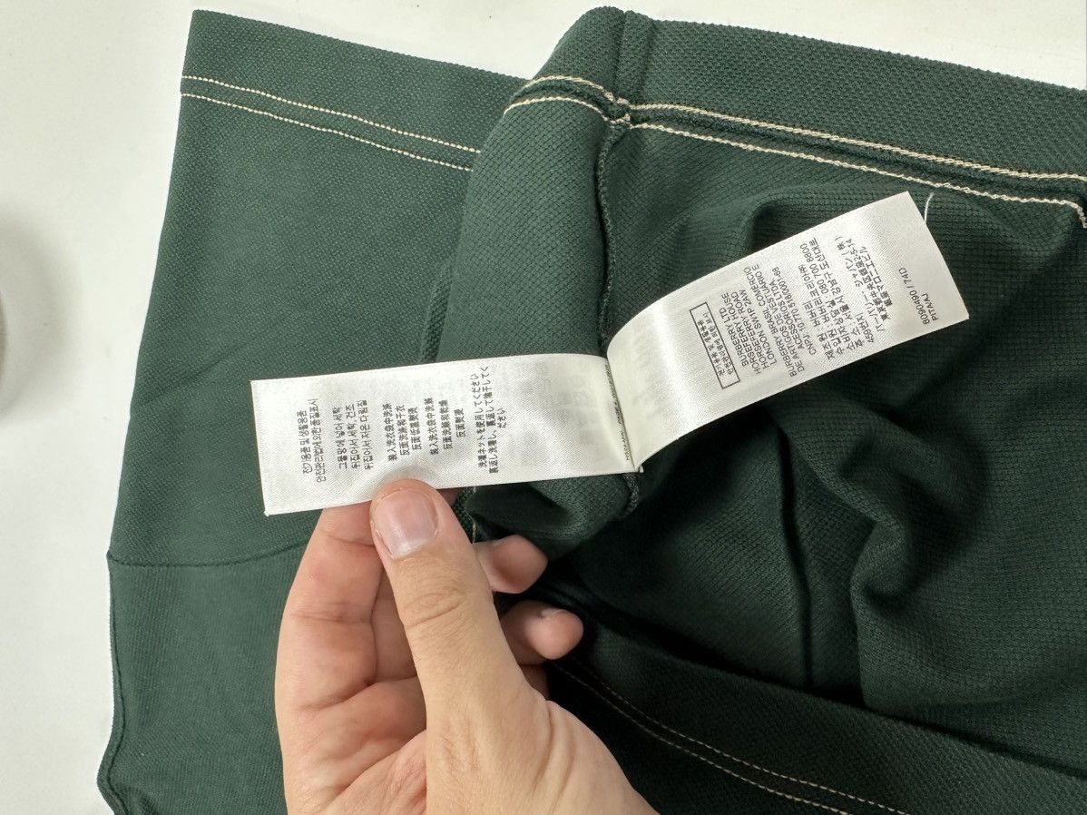 Burberry BURBERRY GREEN Polo Shirt with Embroidered Hem Size US M / EU 48-50 / 2 - 8 Thumbnail