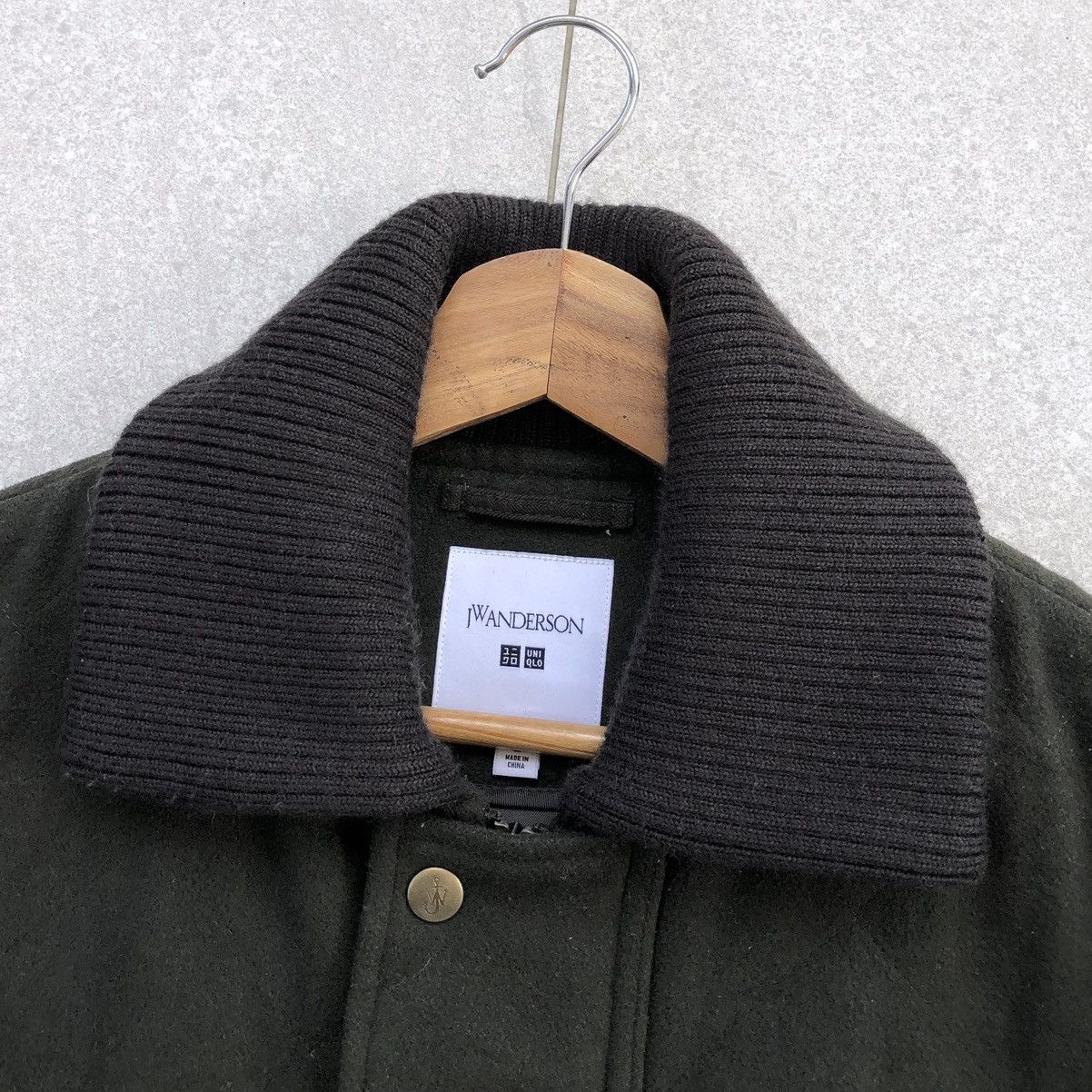 JW Anderson × Uniqlo Uniqlo x JW Anderson Green Wool Blended Quilted Jacket Men's Size US L / EU 52-54 / 3 - 17 Thumbnail