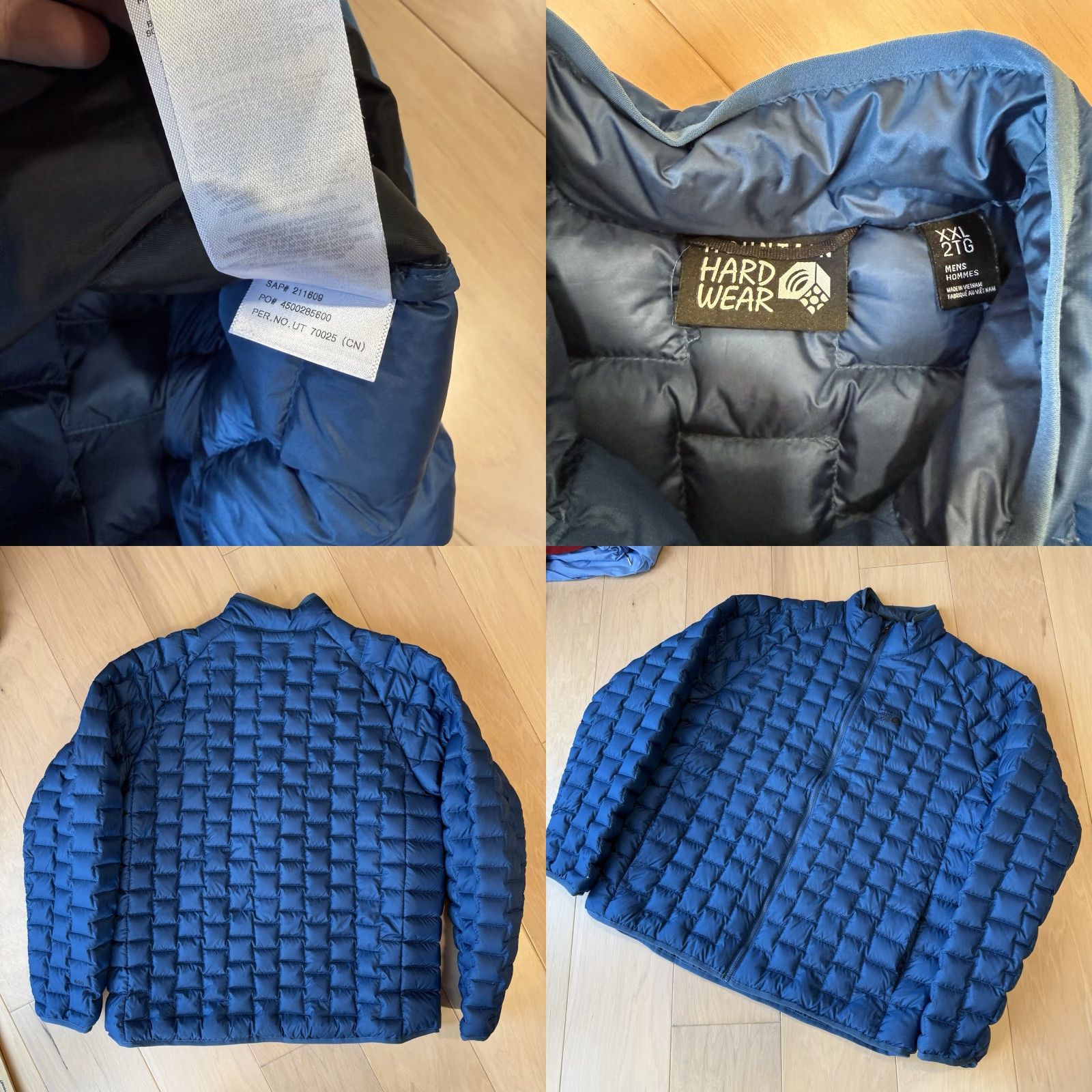 Mountain Hardwear Mountain Hardwear Temescalborz Jacket 2XL Blue Full Zip Puffer Down Insulated Mens Jacket Size US XXL / EU 58 / 5 - 8 Thumbnail
