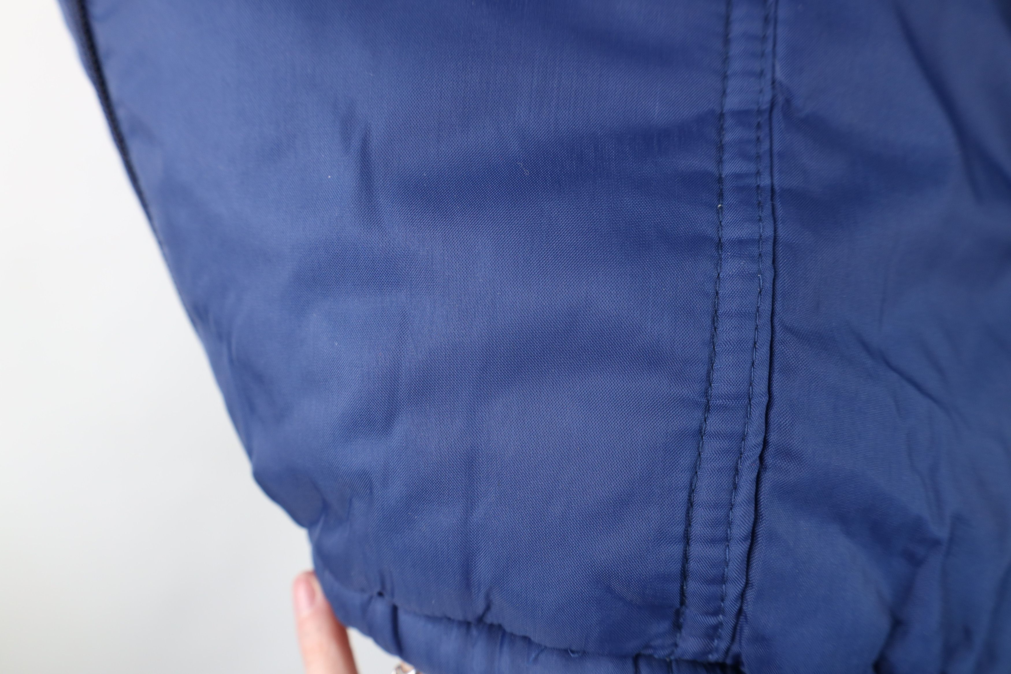 Vintage Vintage 70s Streetwear Full Zip Puffer Vest Jacket Navy Blue Size US L / EU 52-54 / 3 - 5 Thumbnail
