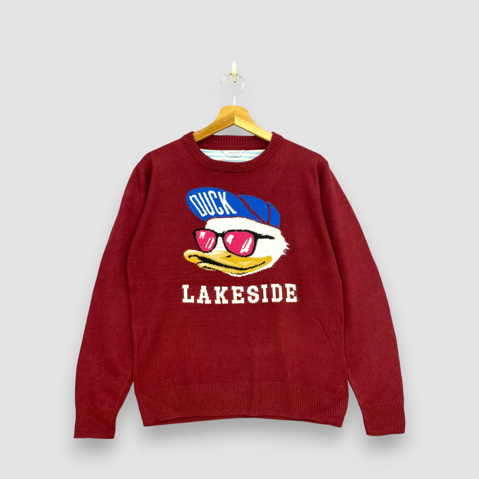Japanese Brand Vintage Y2K Duck Dude Knitted Lakeside Streetwear Sweater Size US S / EU 44-46 / 1 - 1 Thumbnail