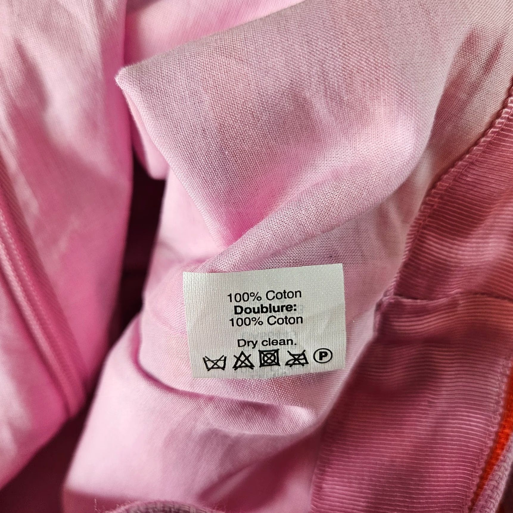 J.Crew J.CREW Skirt The Pencil Women Size 12 Pink Orange Striped Cotton Knee Length Pencil Skirt Womens Size 34" / US 12 / IT 48 - 3 Thumbnail