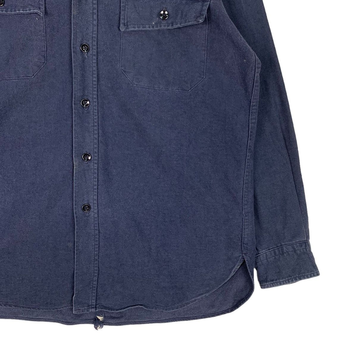 L.L. Bean L.L.BEAN Blue Work Shirt Long Sleeve Button Up #0932-C41 Size US L / EU 52-54 / 3 - 4 Thumbnail