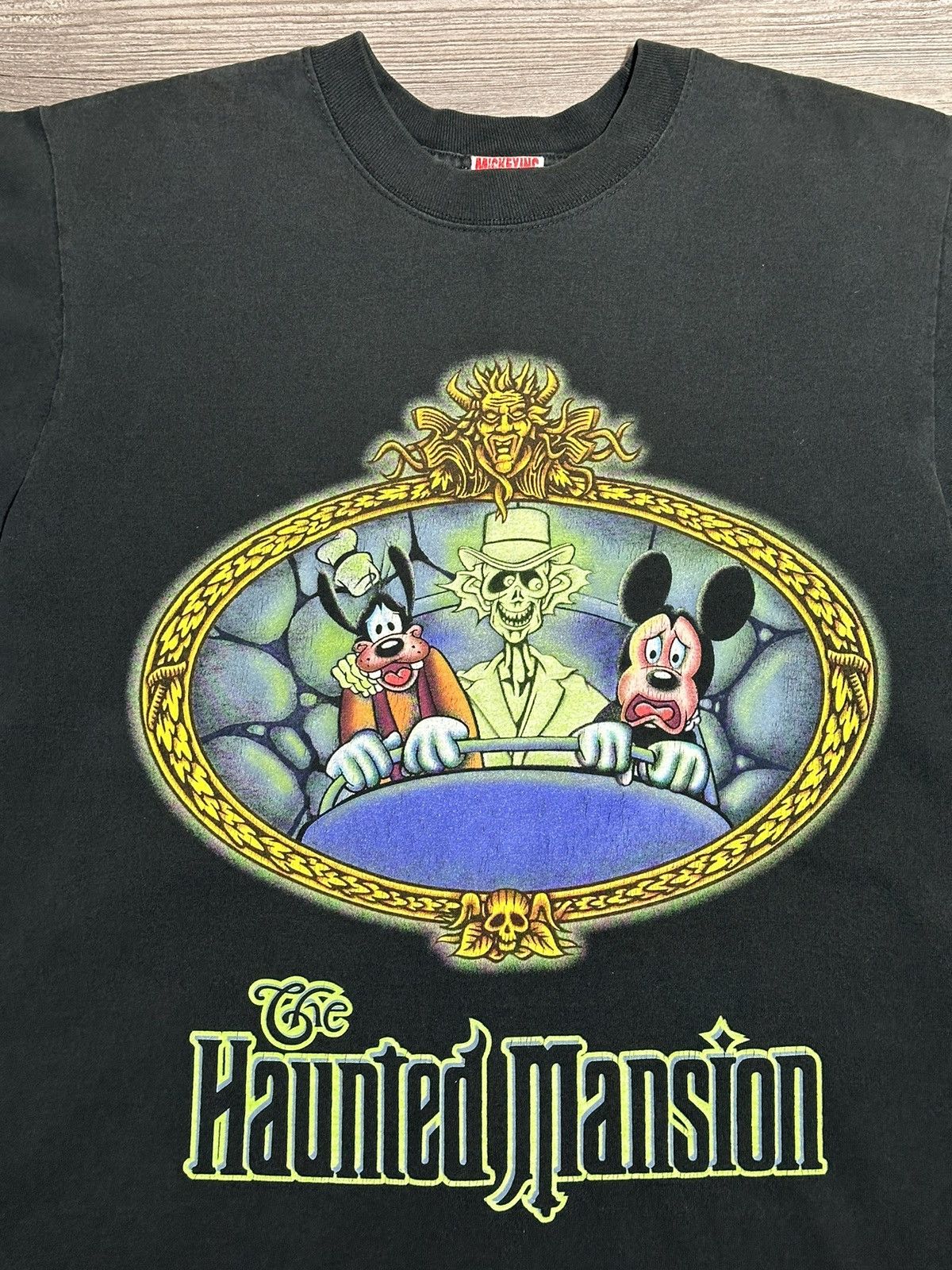 Disney Vintage 90s Disney Mickey Mouse Rare Haunted Mansion T Shirt Size US S / EU 44-46 / 1 - 3 Thumbnail