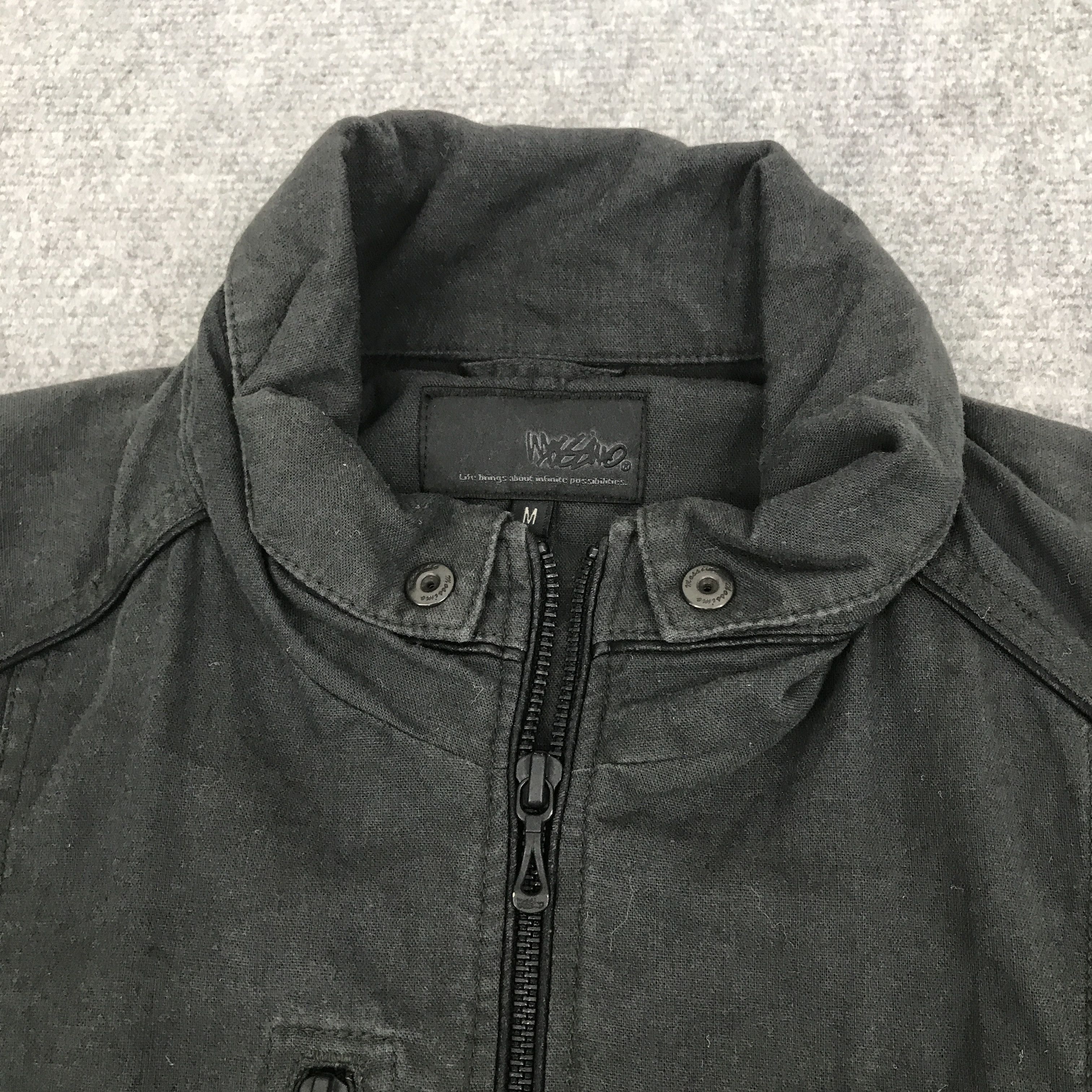 Japanese Brand × Mossimo Rare🔥Mossimo Black Biker style Punk zipper jacket Size US L / EU 52-54 / 3 - 8 Thumbnail