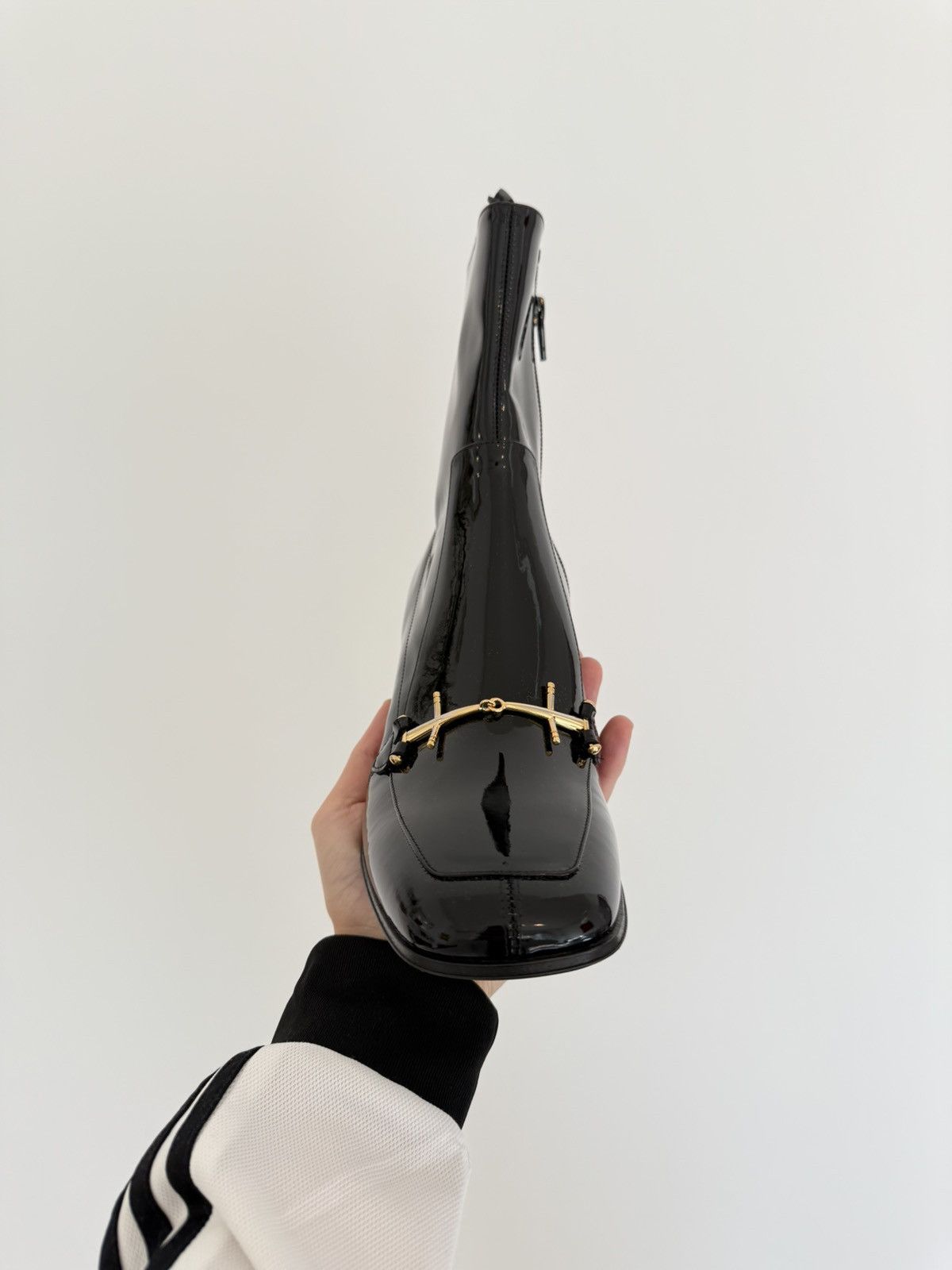 Saint Laurent Paris Saint Laurent Beau Boots in Patent Leather Size US 8.5 / EU 41-42 - 10 Thumbnail