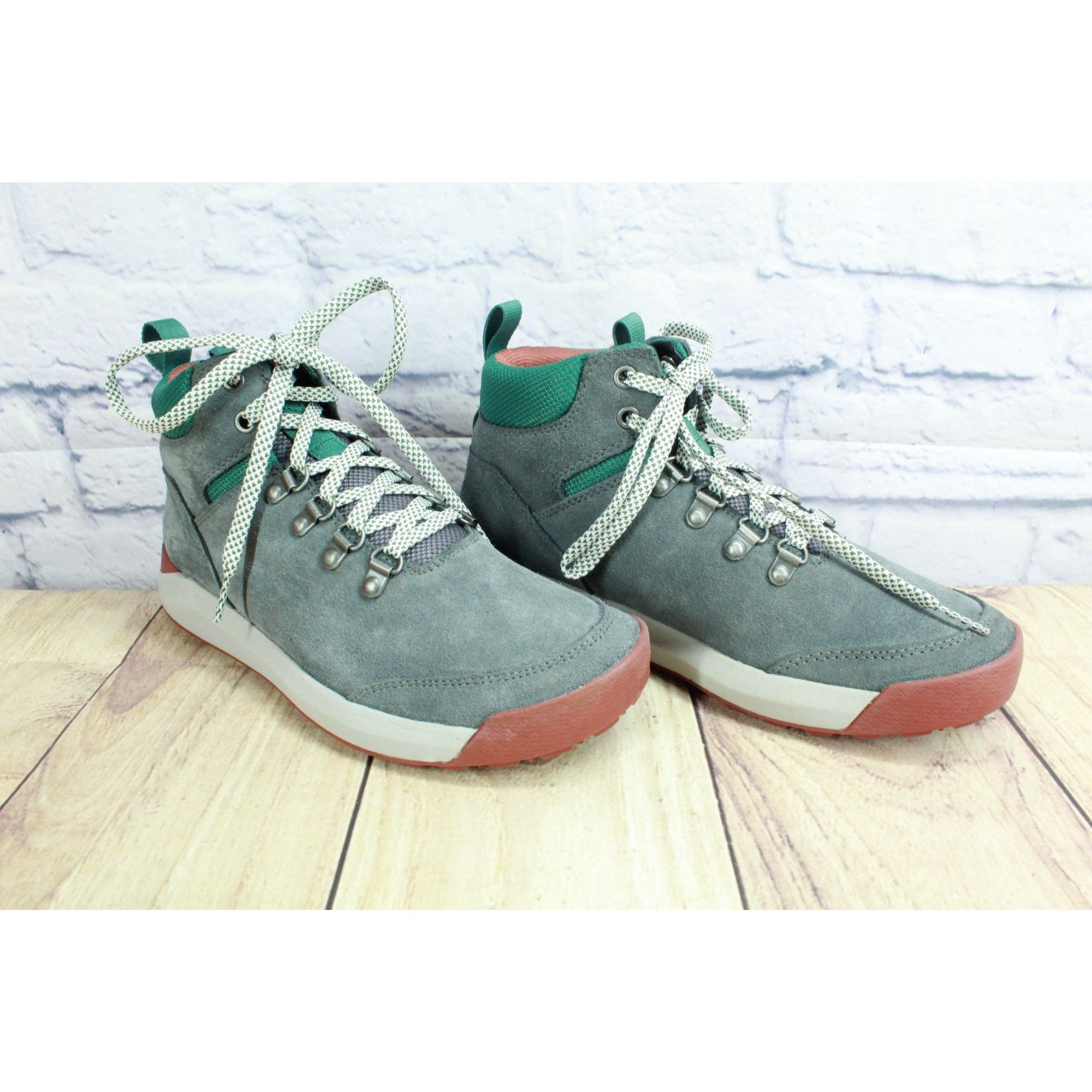 LL Bean Vista Hiker II Gray Suede Mid Hiking Boots