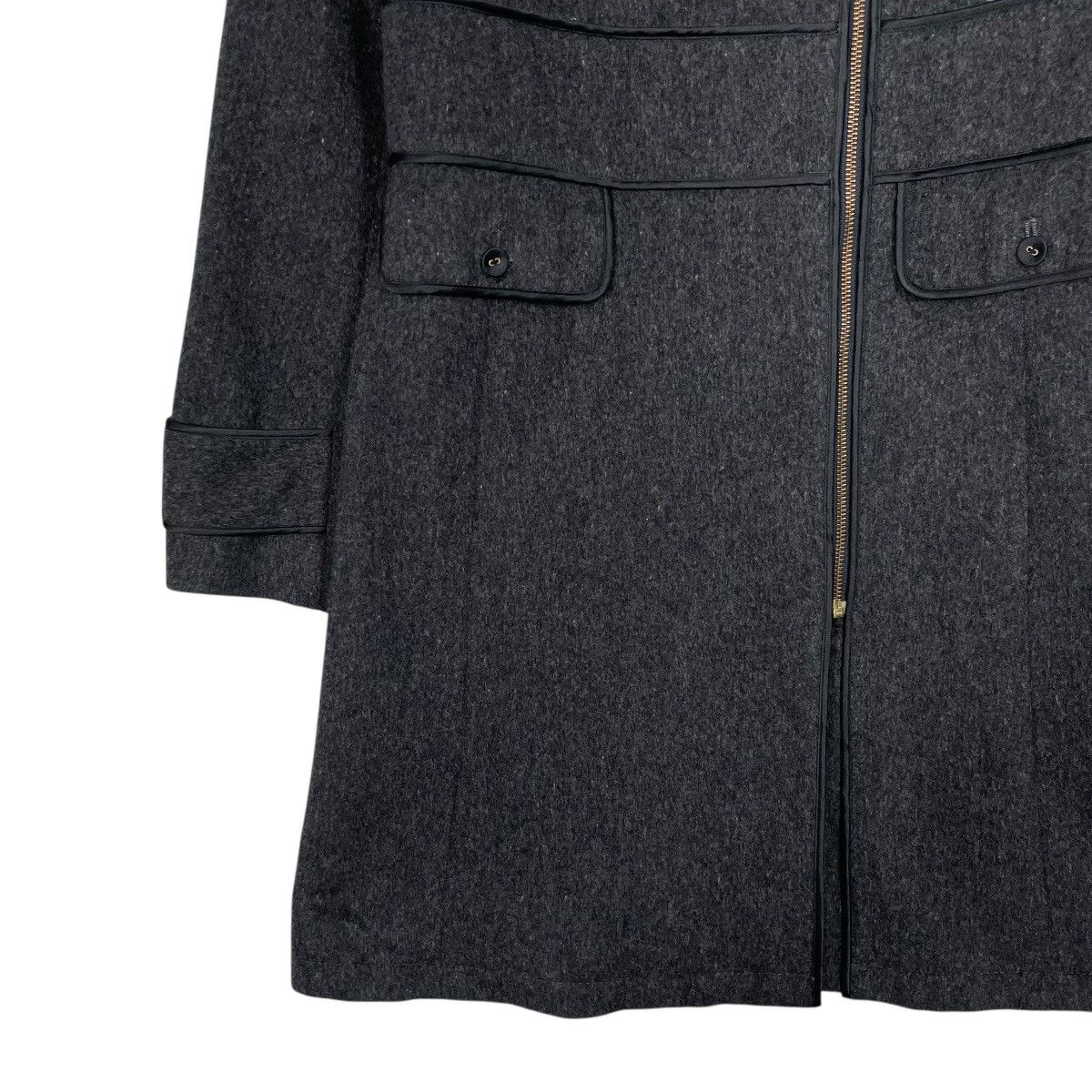 Beams Japan Ray Beams Women Black Zipper Coat Size S / US 4 / IT 40 - 4 Thumbnail