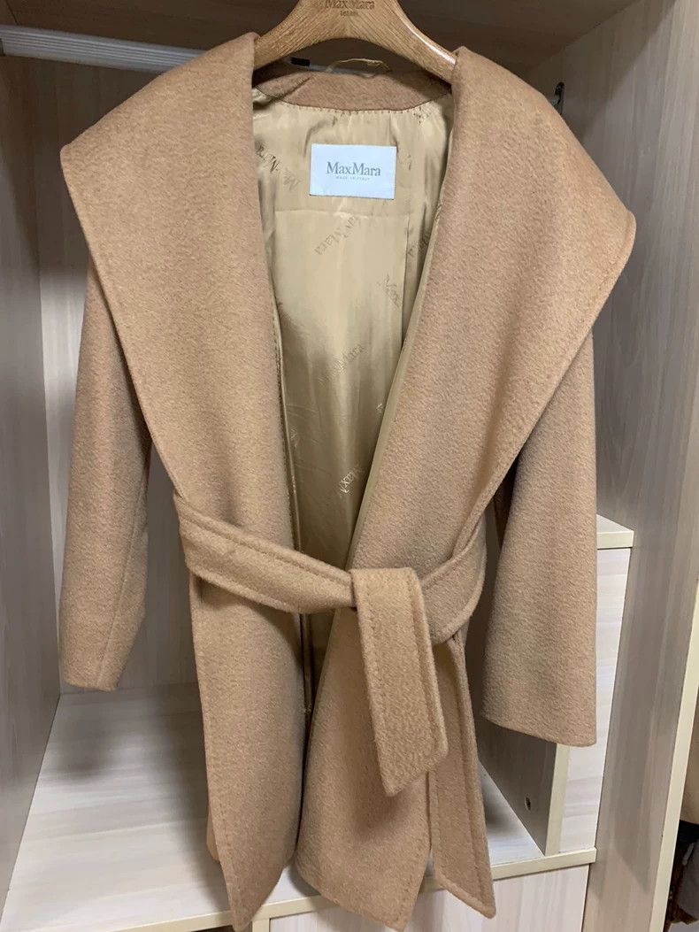 Max Mara Max Mara Rialto coat, classic camel, bathrobe midi with ho Size M / US 6-8 / IT 42-44 - 2 Thumbnail