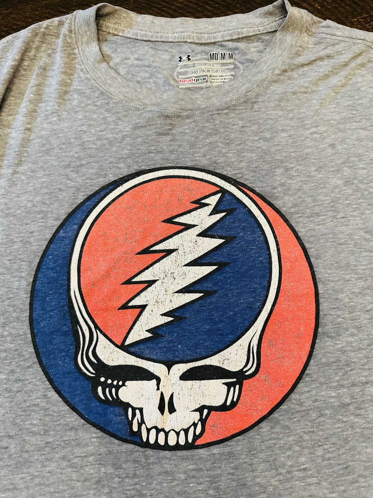 Under Armour 2015 Rare Under Armour x Grateful Dead Men’s T-Shirt-Med Size US M / EU 48-50 / 2 - 2 Thumbnail