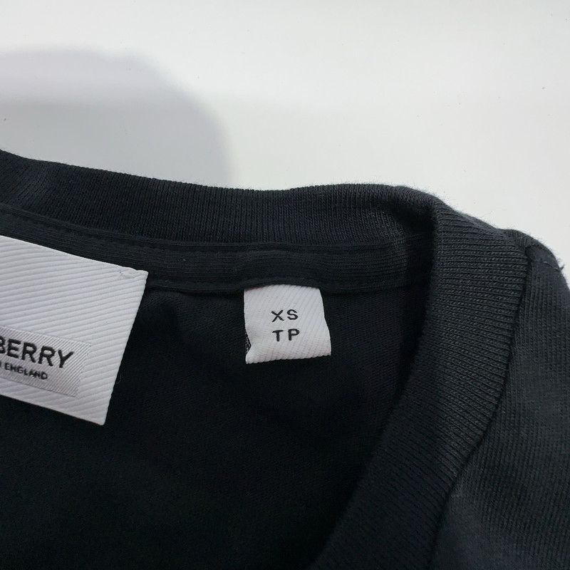 Burberry Burberry SS23 Logo Embroidered Black T-Shirt 0079 Size US XS / EU 42 / 0 - 1 Thumbnail