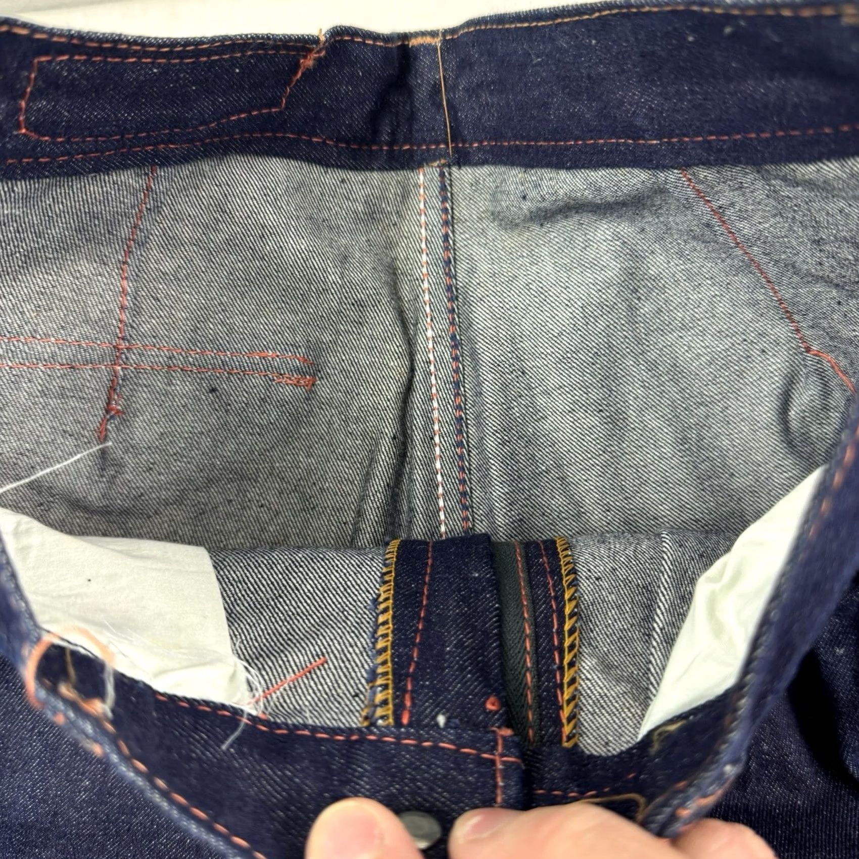 Vintage VINTAGE Jeans Adult 30x30 High Waist Obscure Random Chungbagi 80s 80s Straight Blue Cotton Zip Mens Jeans Size US 30 / EU 46 - 5 Thumbnail