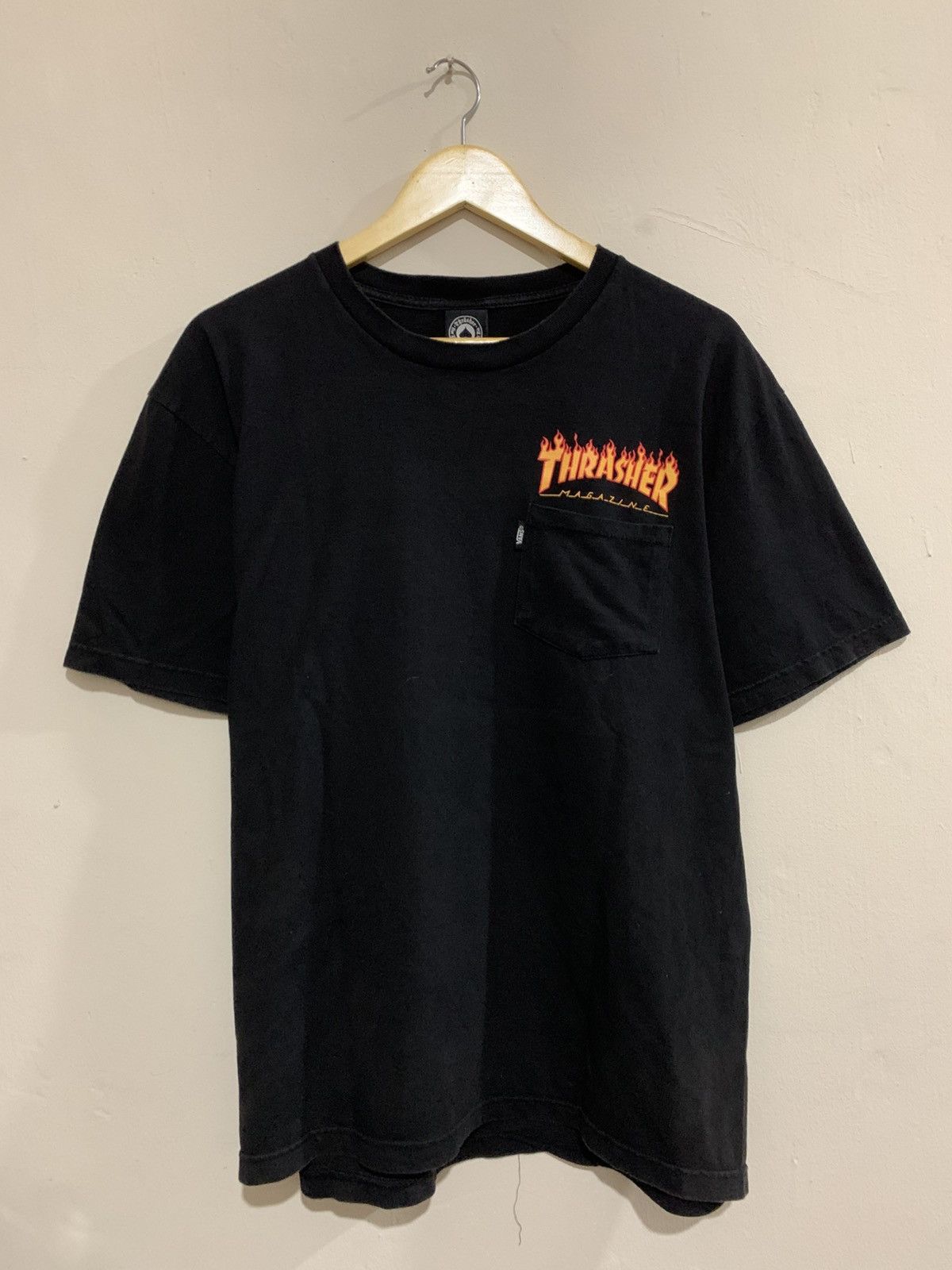 Thrasher Thrasher X Vans Skateboards Flame Shirt Trashed Tee Shirt Size US L / EU 52-54 / 3 - 2 Thumbnail